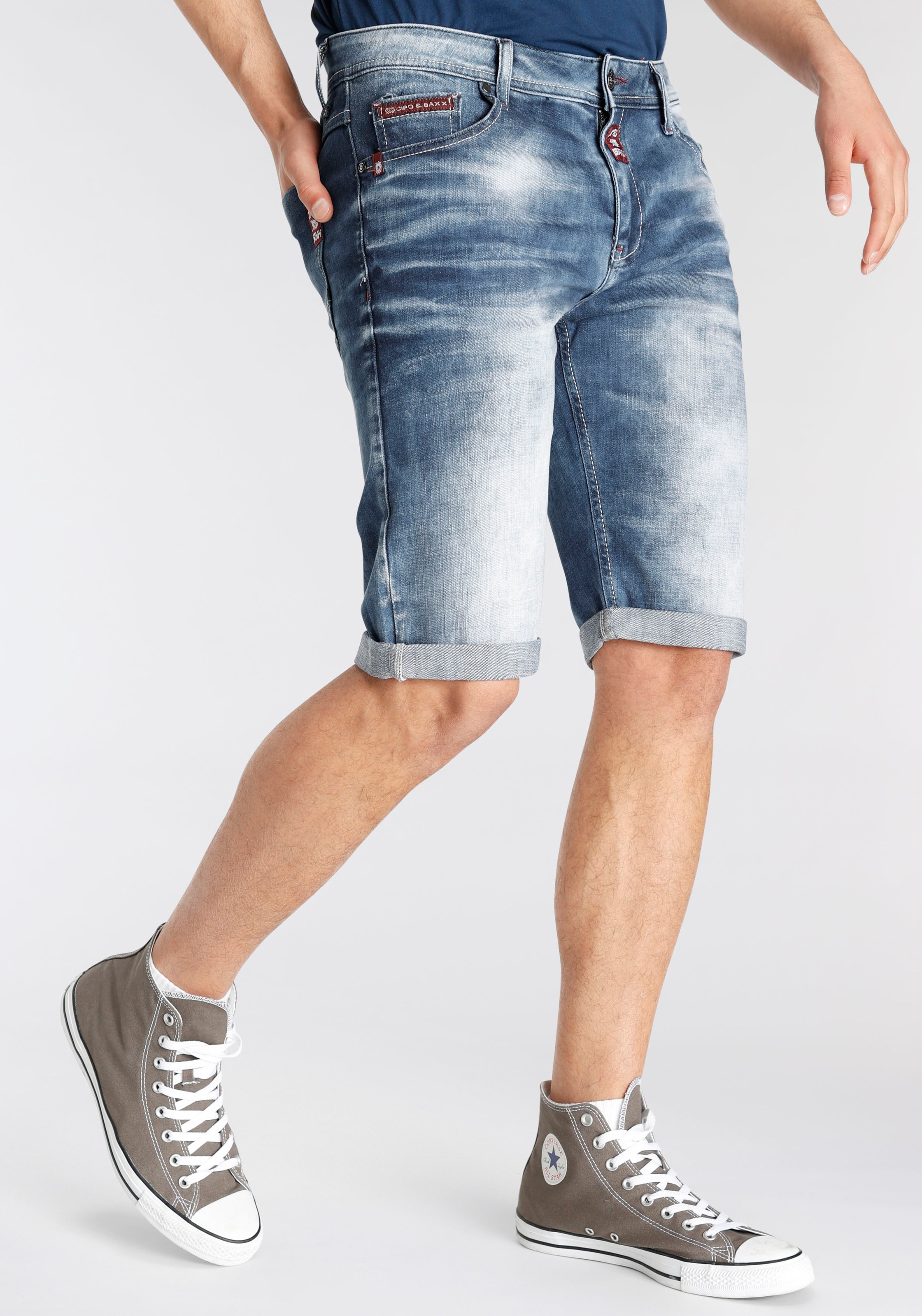Thumbnail - Cipo & Baxx Jeansshorts Baumwollmischung, regular fit