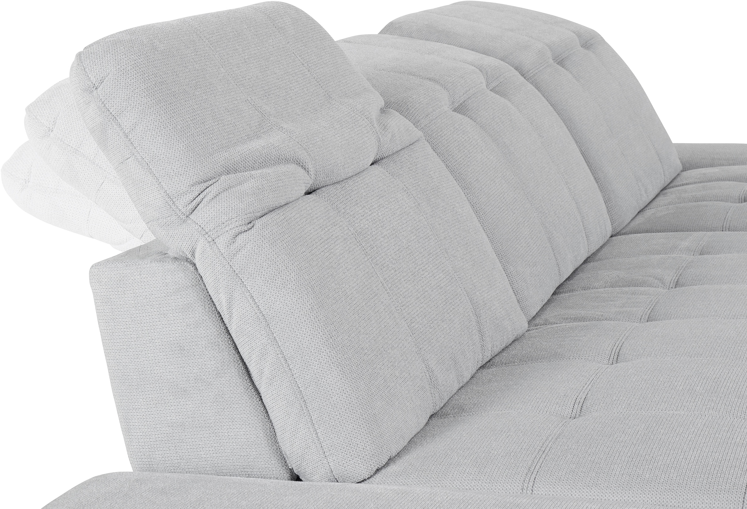 COTTA Ecksofa »Holiday L-Form mit Sitztiefen-, Armteil- und Kopfteilverstellung«, wahlweise mit Bettfunktion & Bettkasten