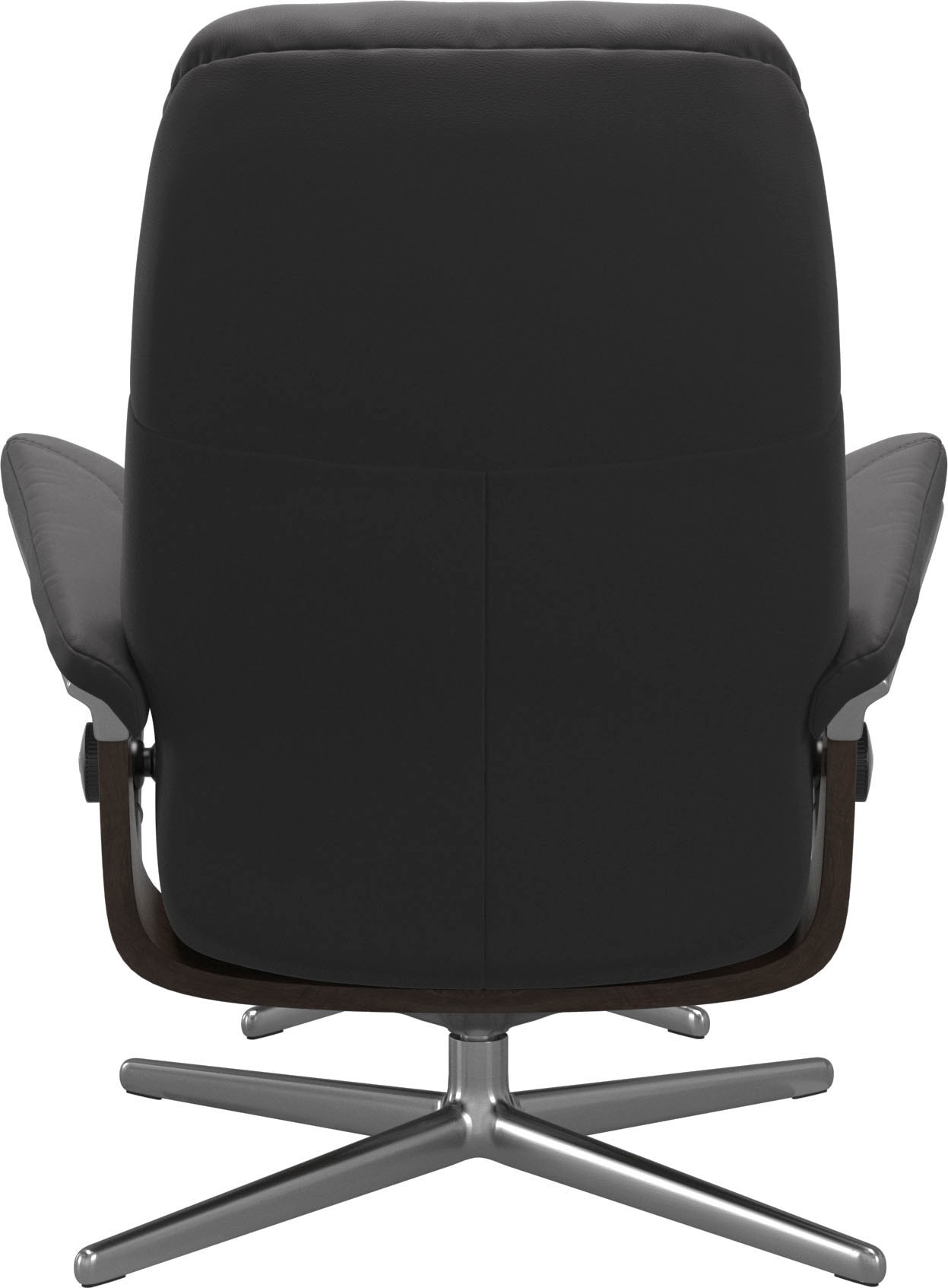 Stressless® Relaxsessel »Consul«, (Set, Relaxsessel mit Hocker), mit Hocker, mit Cross Base, Größe S, M & L, Holzakzent Wenge