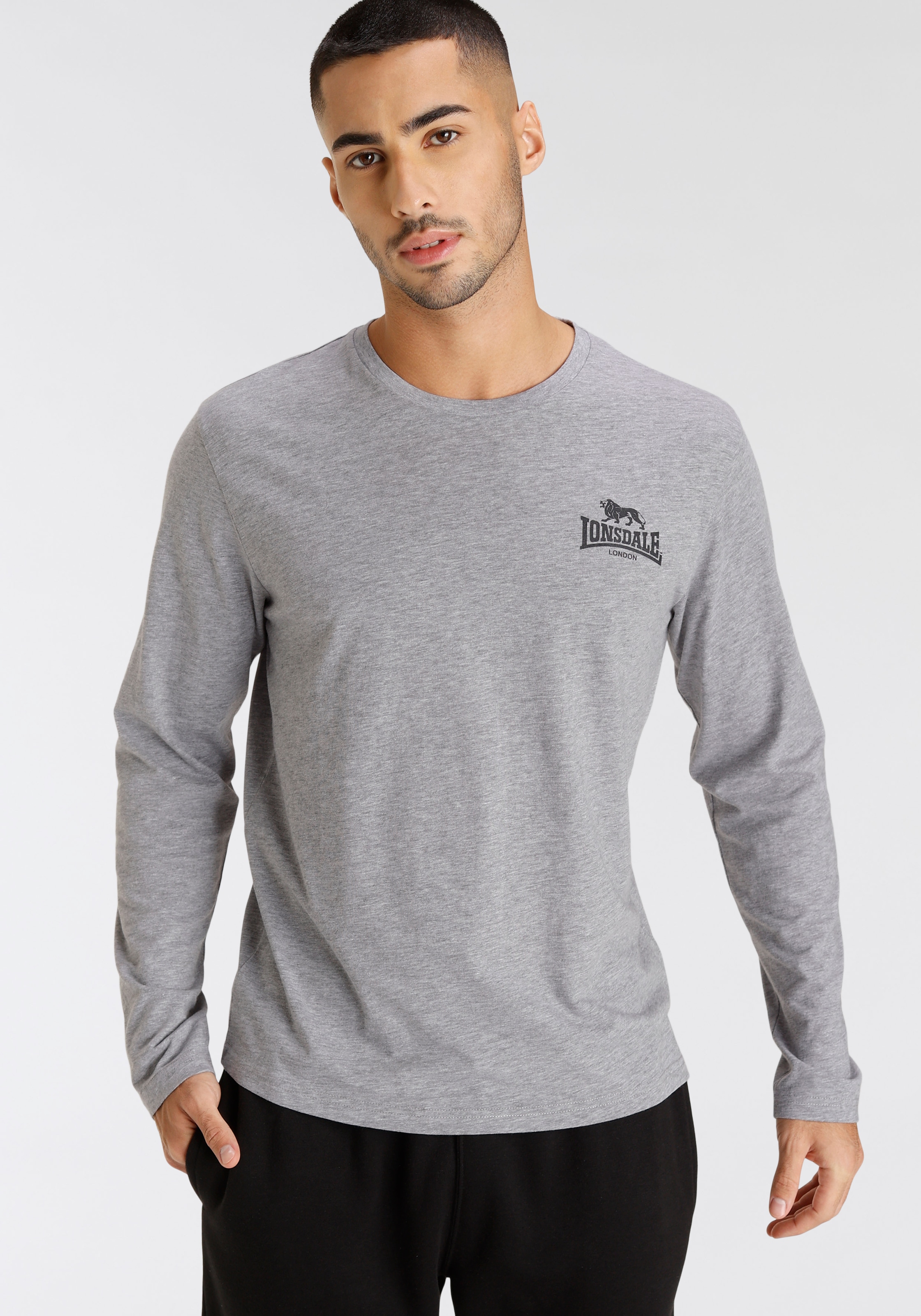 Lonsdale Langarmshirt, (Packung, 2 tlg., 2er-Pack)