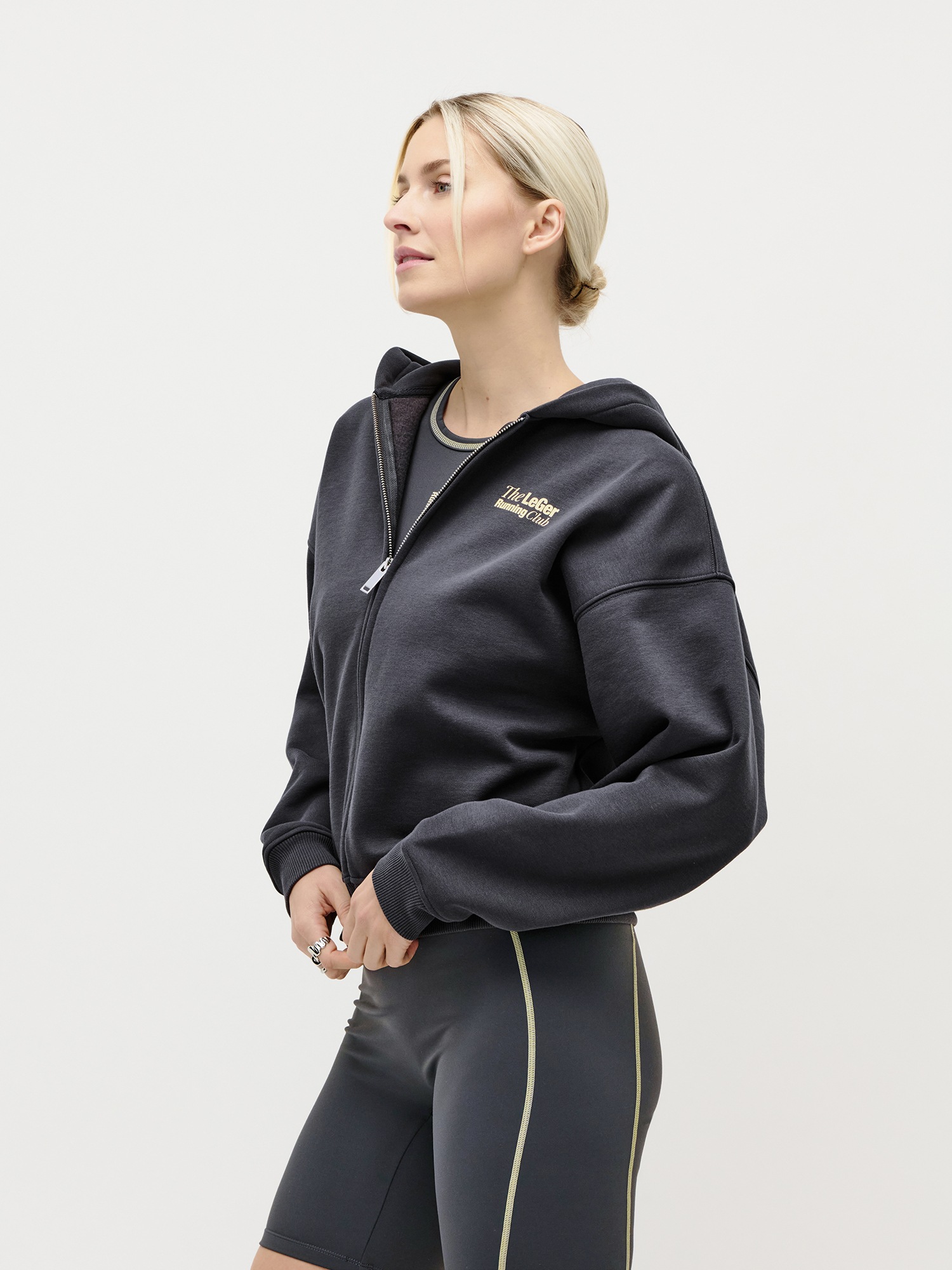 LeGer Kapuzensweatjacke "Admira, LeGer by Lena Gercke" Baumwoll-Mix, mit Ba günstig online kaufen