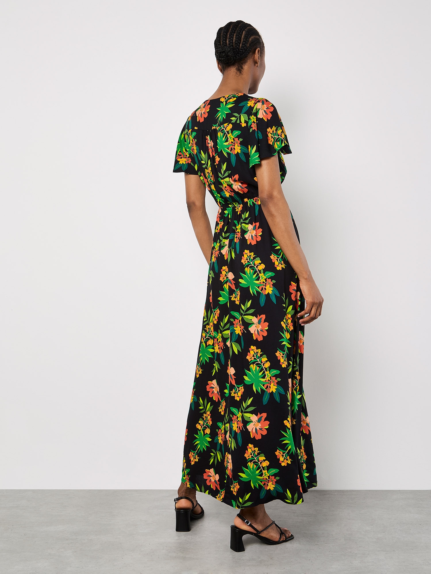 Apricot Maxikleid »Tropisches Maxikleid« in Wickeloptik