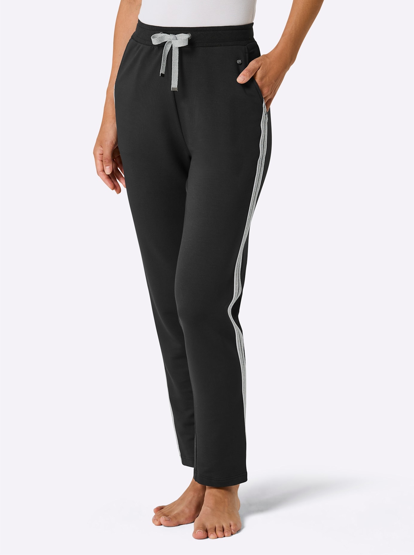 Stretch-Hose CREATION L PREMIUM, Herren, Gr. 52/54, schwarz, 60% Modal, 34% Viskose, 6% Polyester, unifarben, Hosen