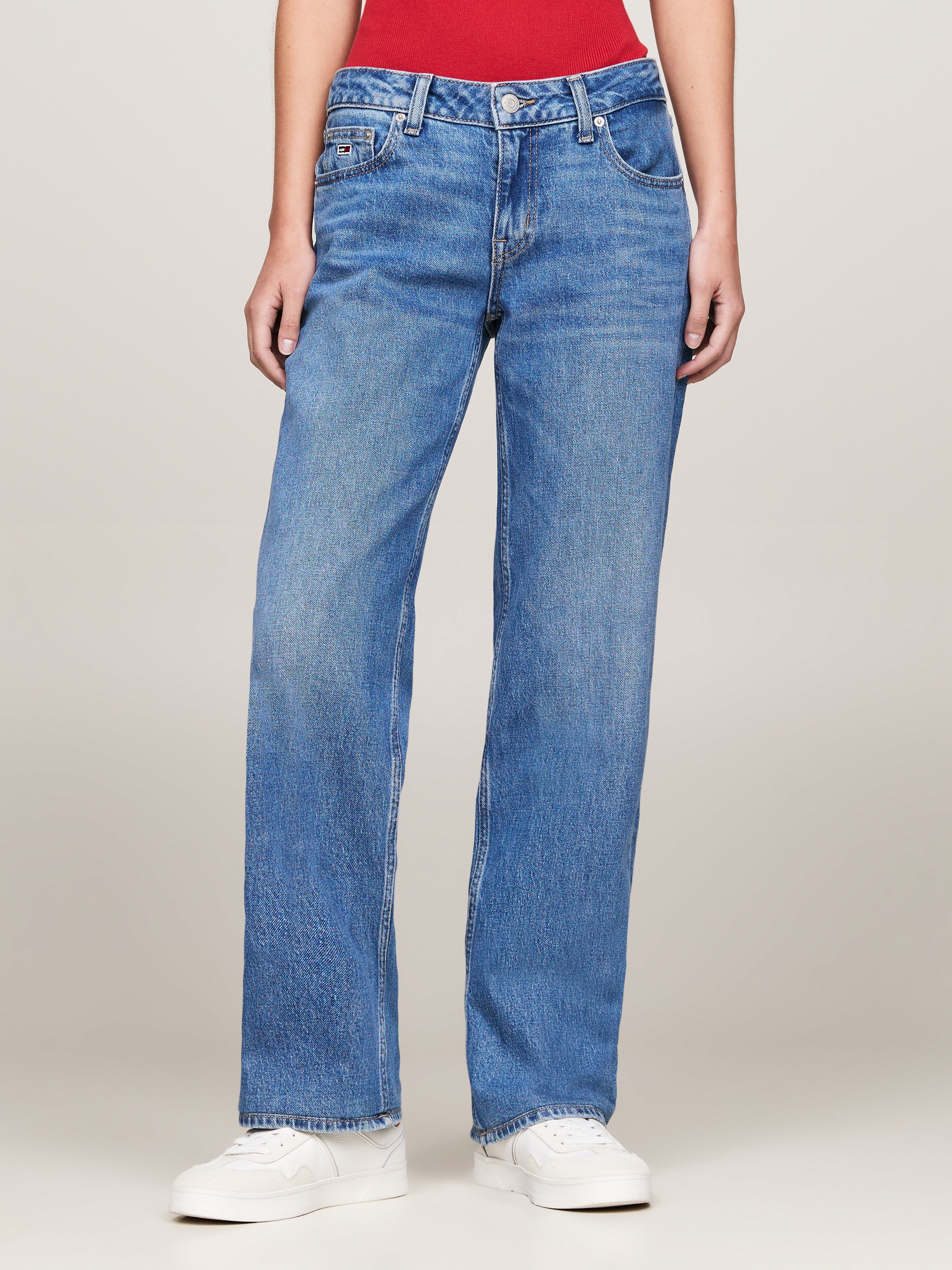 Tommy Jeans Straight-Jeans "SOPHIE LW STR CH0152", mit Nieten