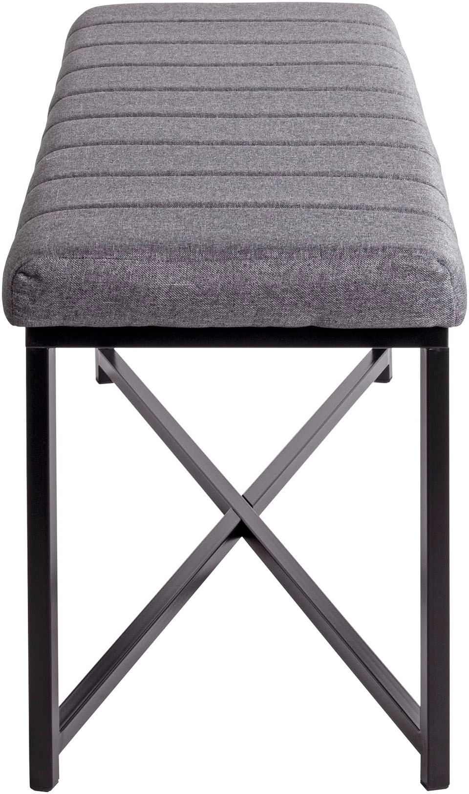 HAKU Hockerbank »Flurbank, Garderobenbank, Sitzbank« 1 Stk. tlg. rechteckig - aus Metall Schwarz - B/T/H 118/38/47 cm