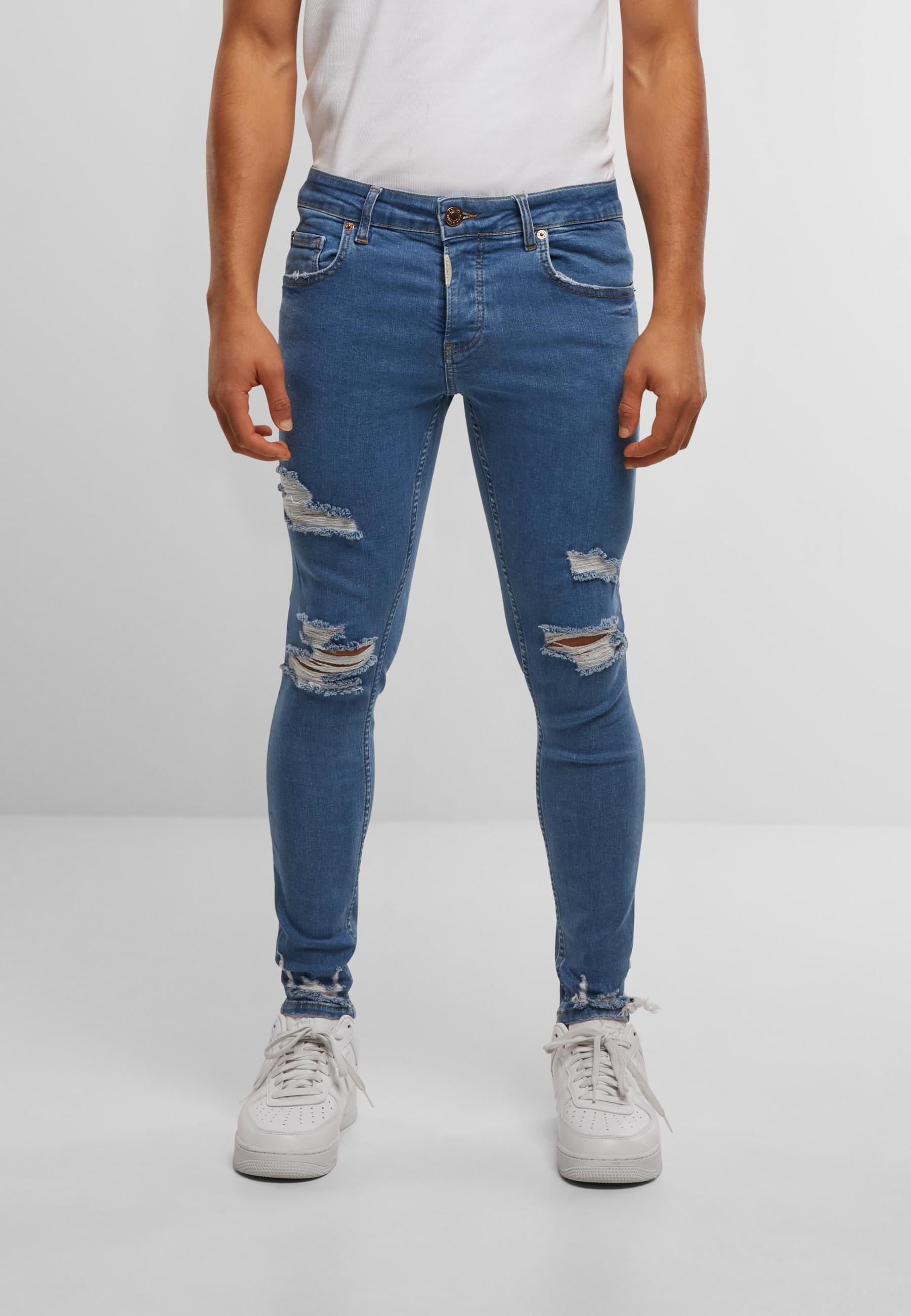 2Y Studios Bequeme Jeans »2Y Studios Herren 2Y Destroyed Cropped Skinny Fit Denim«