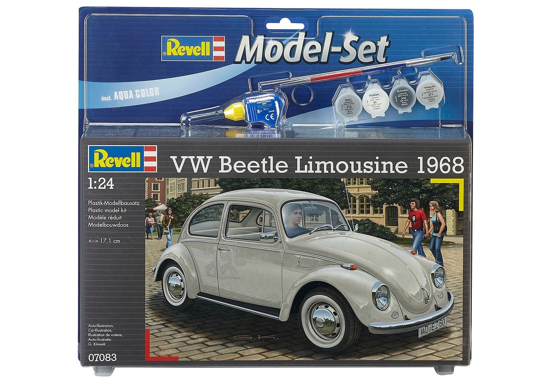 Revell® Modellbausatz »VW Beetle Limousine 68«, (Set), 1:24, Made in Europe