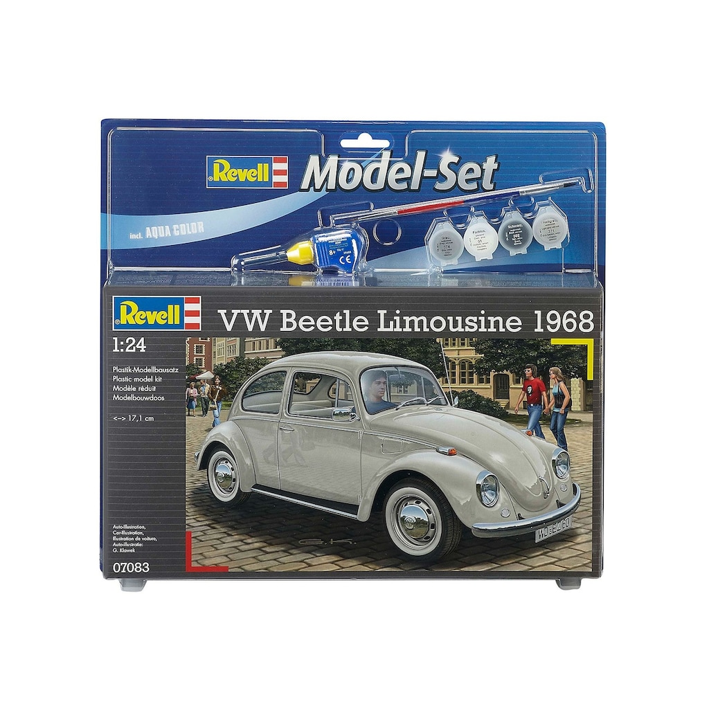 Revell® Modellbausatz »VW Beetle Limousine 68«, (Set), 1:24, Made in Europe