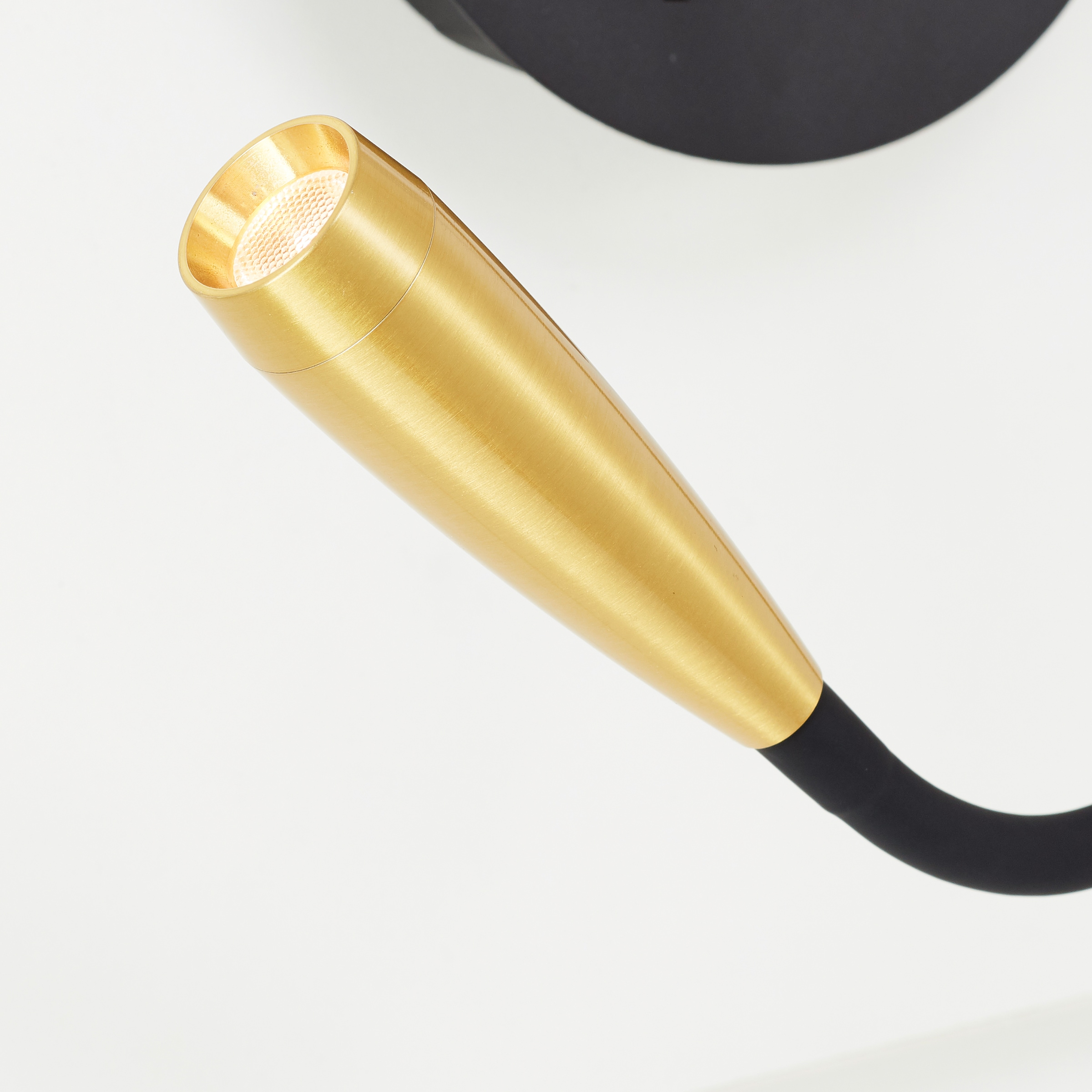 BAUR Brilliant USB, »Jutta«, schwarz/matt Lesearm, Wandstrahler | gold lm, 170 3000 K, LED flexibler