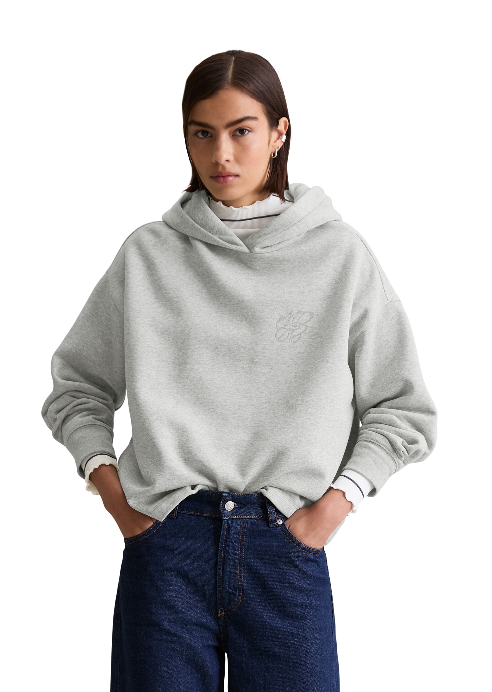 Marc OPolo DENIM Sweatshirt "aus softem Bio-Baumwolle-Mix" günstig online kaufen