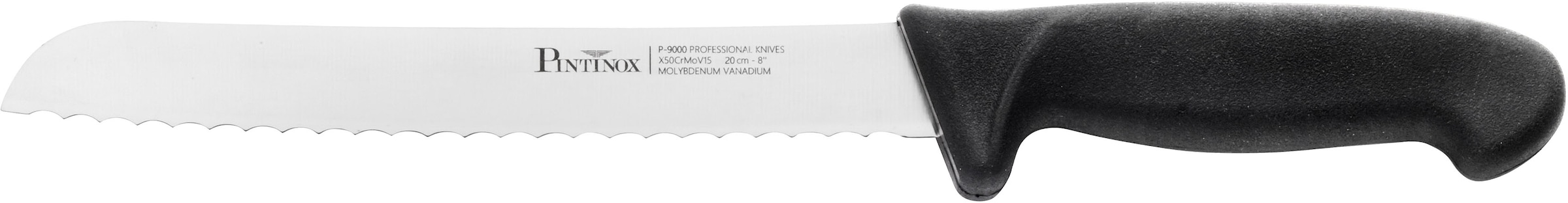 PINTINOX Brotzeitmesser »Coltelli P9000«, (1 tlg.), mit rutschfestem Kunststoffgriff, Klingenlänge 20 cm