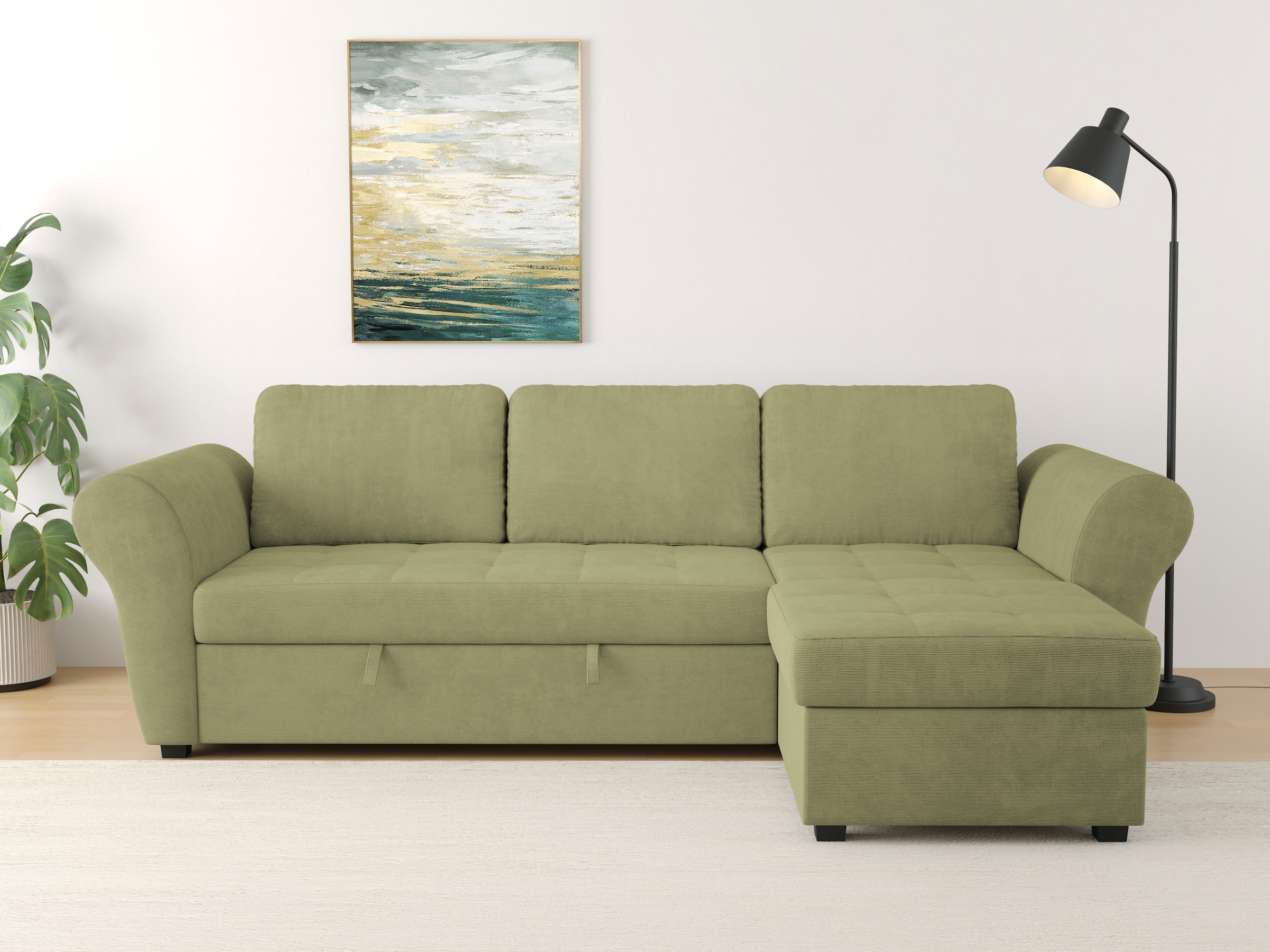 Trends by HG Ecksofa "LASSE, L-Form", (2 St.), inkl. Schlaffunktion & Bettk günstig online kaufen