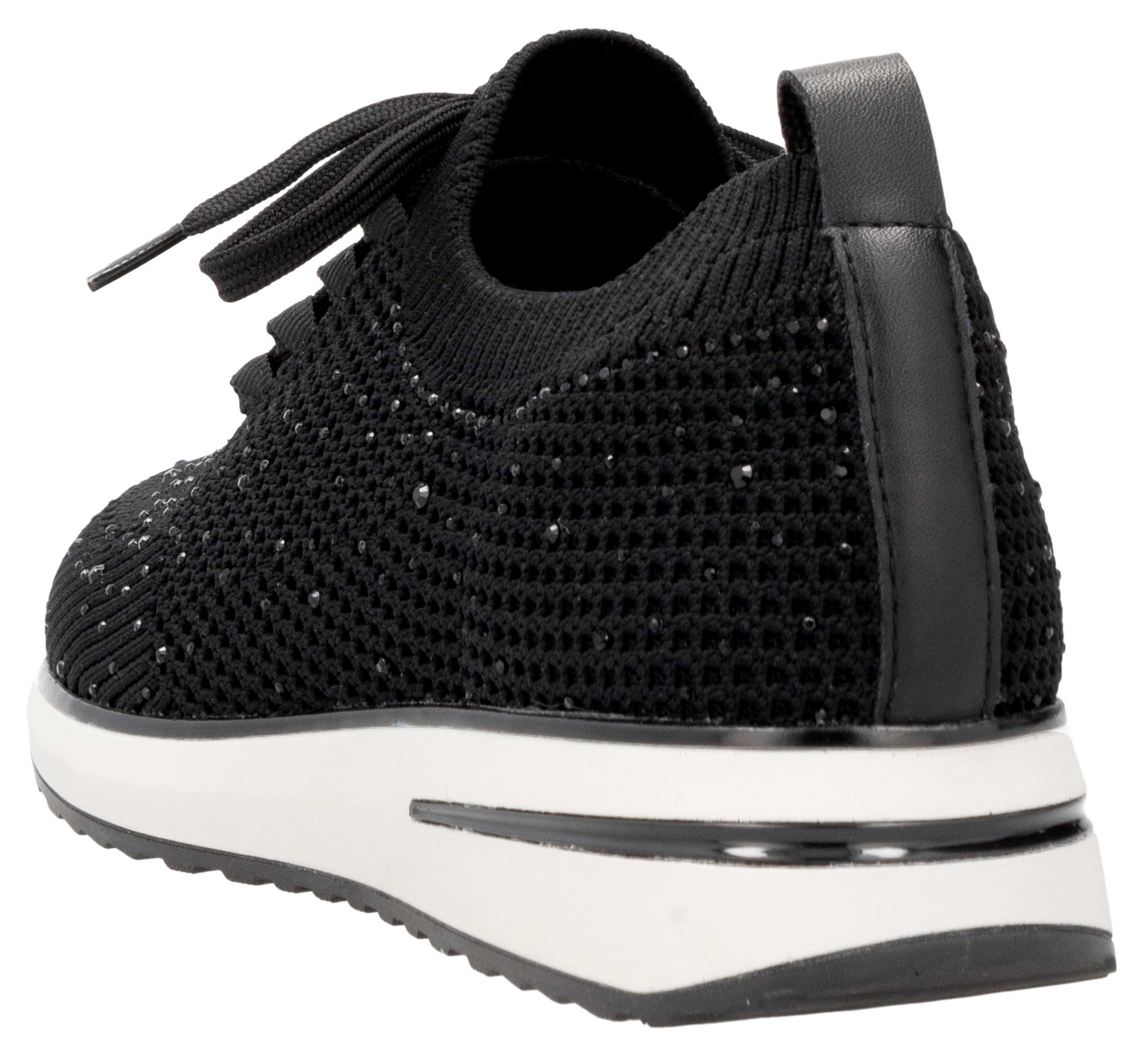 Remonte Slip-On Sneaker, Freizeitschuh, Halbschuh, Slipper mit kleinen Strass-Steinchen