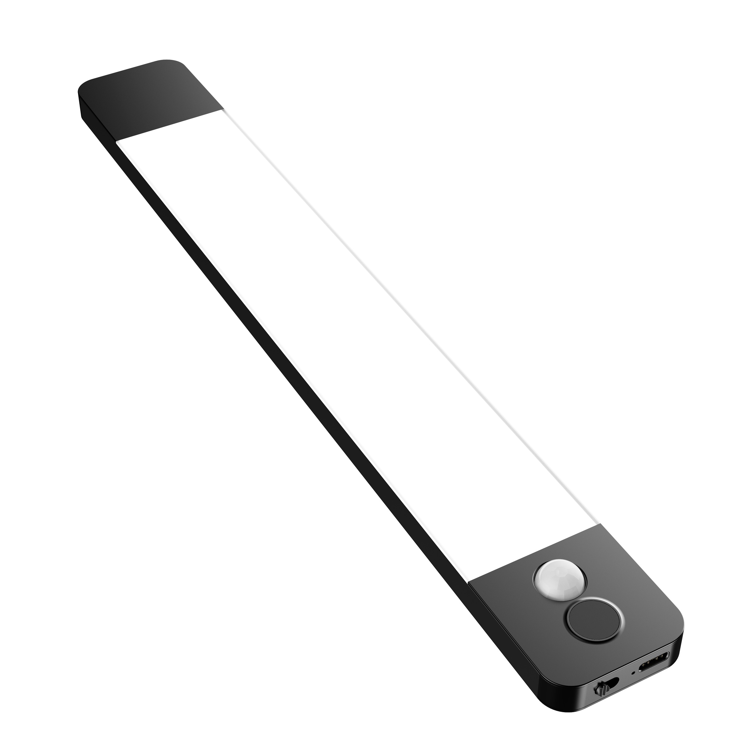 HANSEATIC LED Unterbauleuchte "LUBLUGHK223", schwarz, 1, H: 1cm, 1 Stk., Leuchten, 60 cm, 550 lm, Akkubetrieb, Bewegungsmelder, dimmbar, 4000 K