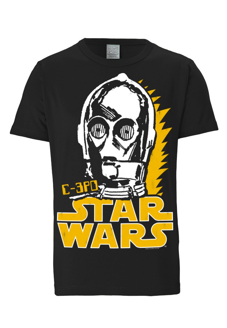 LOGOSHIRT T-Shirt »C-3PO - Krieg der Sterne«, mit coolem Frontprint