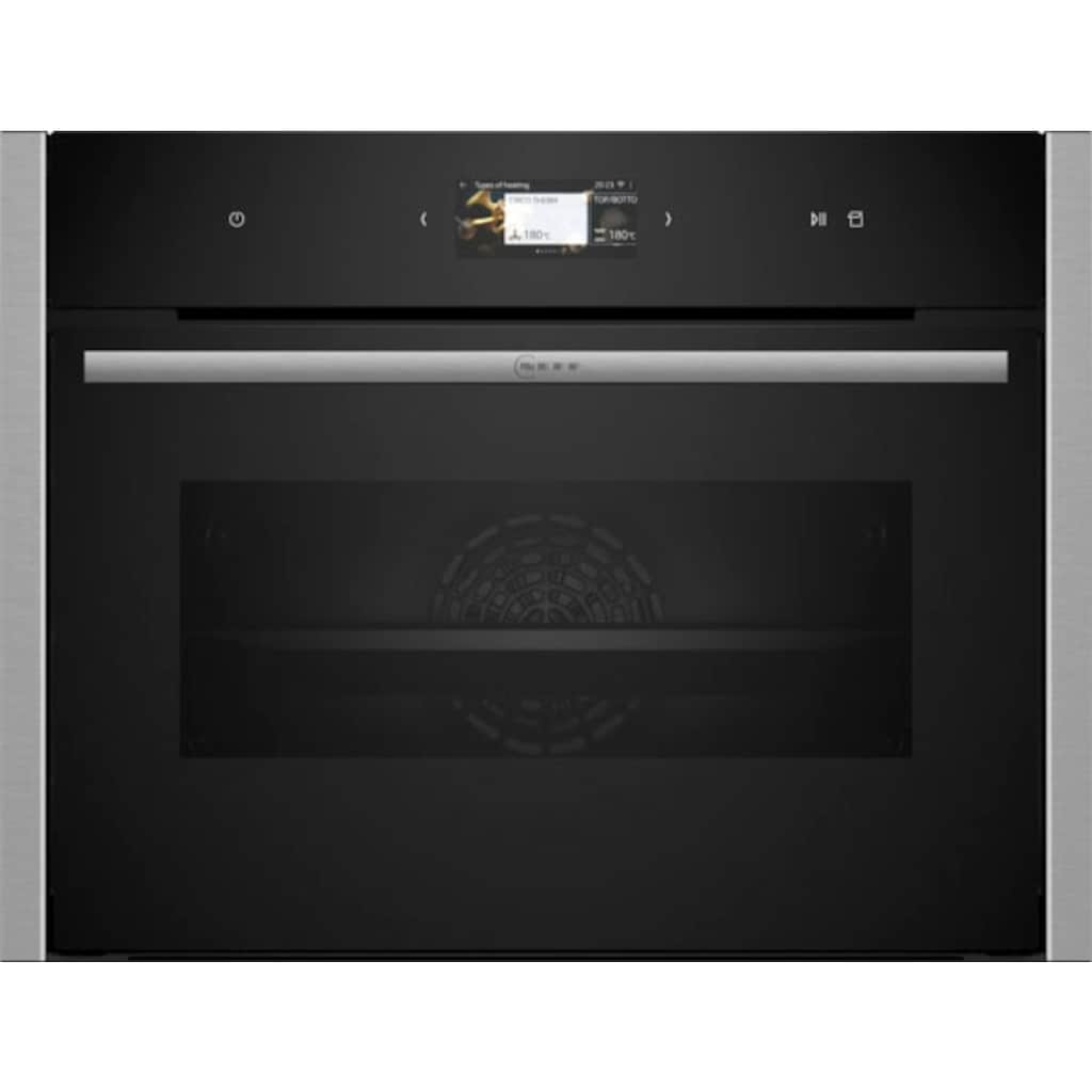 NEFF Dampfbackofen »C24FS31N0«, N 90, C24FS31N0, mit Teleskopauszug nachrüstbar, EasyClean®