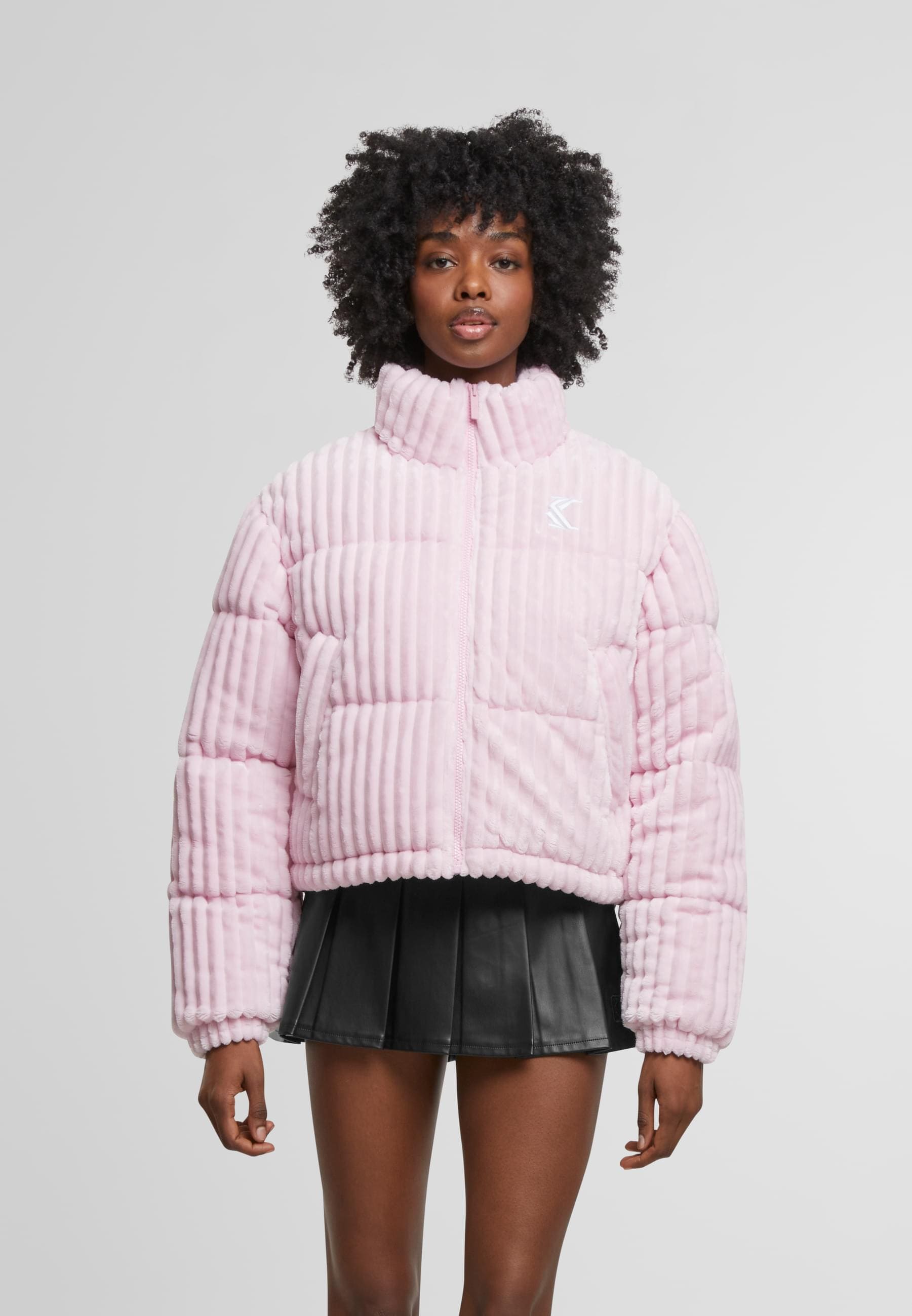 Karl Kani Cordjacke »Karl Kani Og K Corduroy Short Puffer Jacket«, (1 St.), ohne Kapuze