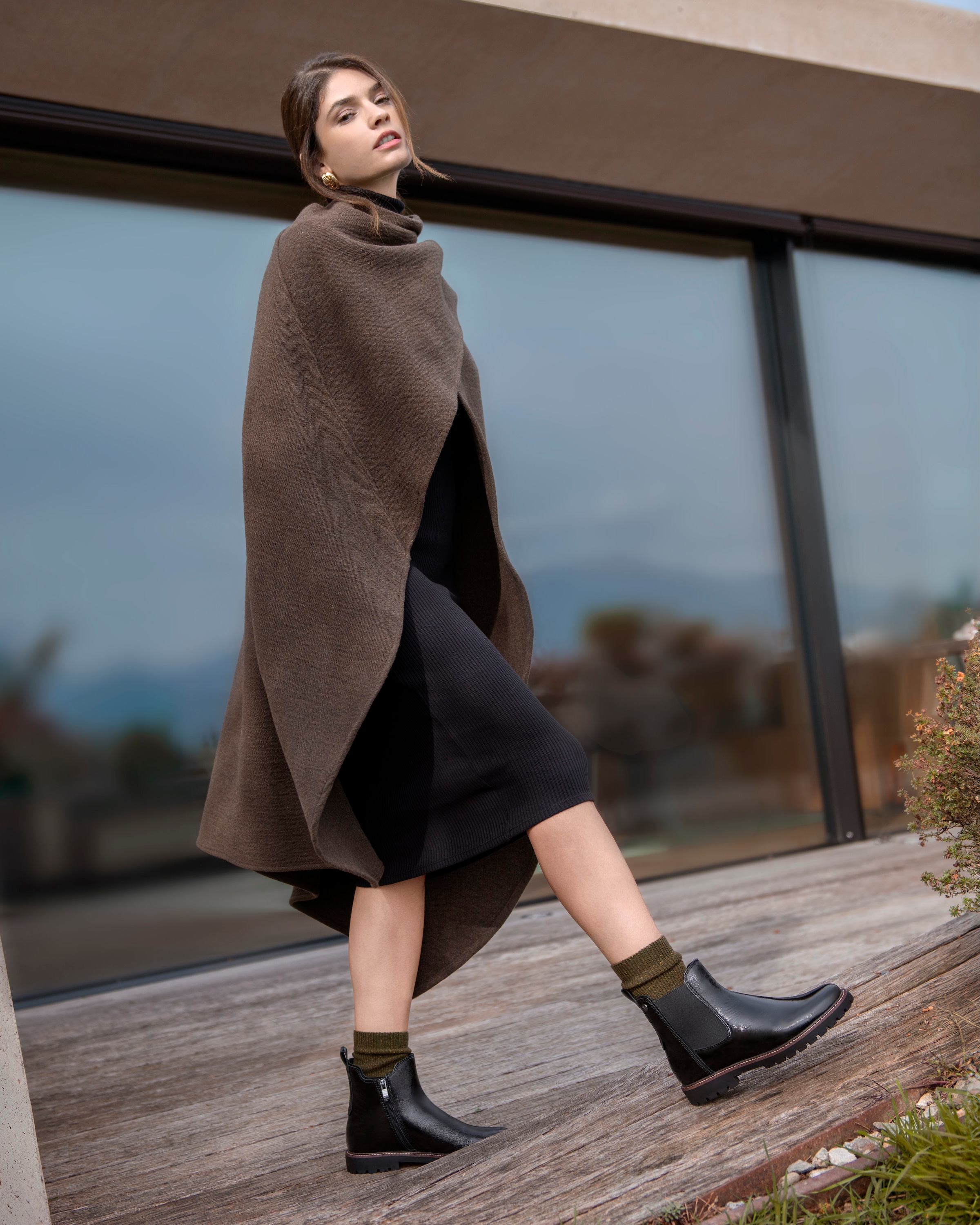Caprice Chelseaboots, Blockabsatz, Businessschuh in Used Optik