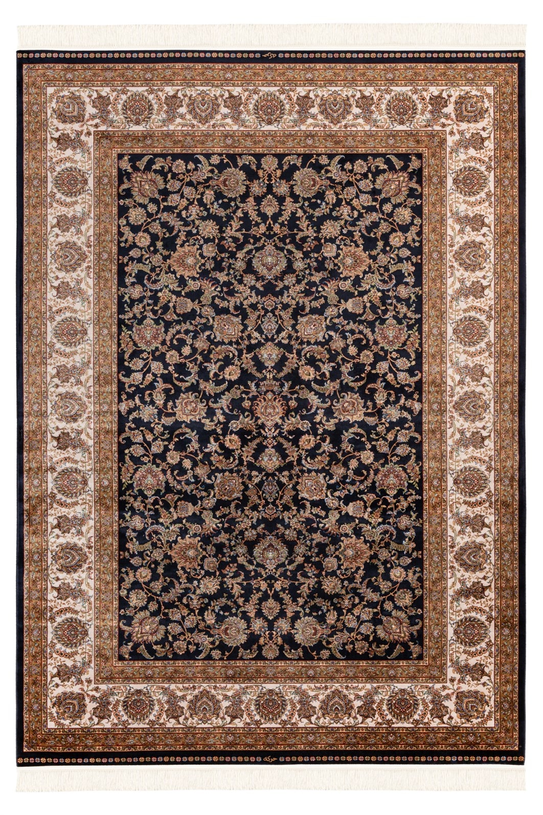 Teppich KAYOOM "Babil 310", blau, B:200cm H:8mm L:290cm, Modal, Teppiche, Teppich, Kurzflor, Orient, Modernes Muster, Deko, Fußbodenheizungsgeeignet