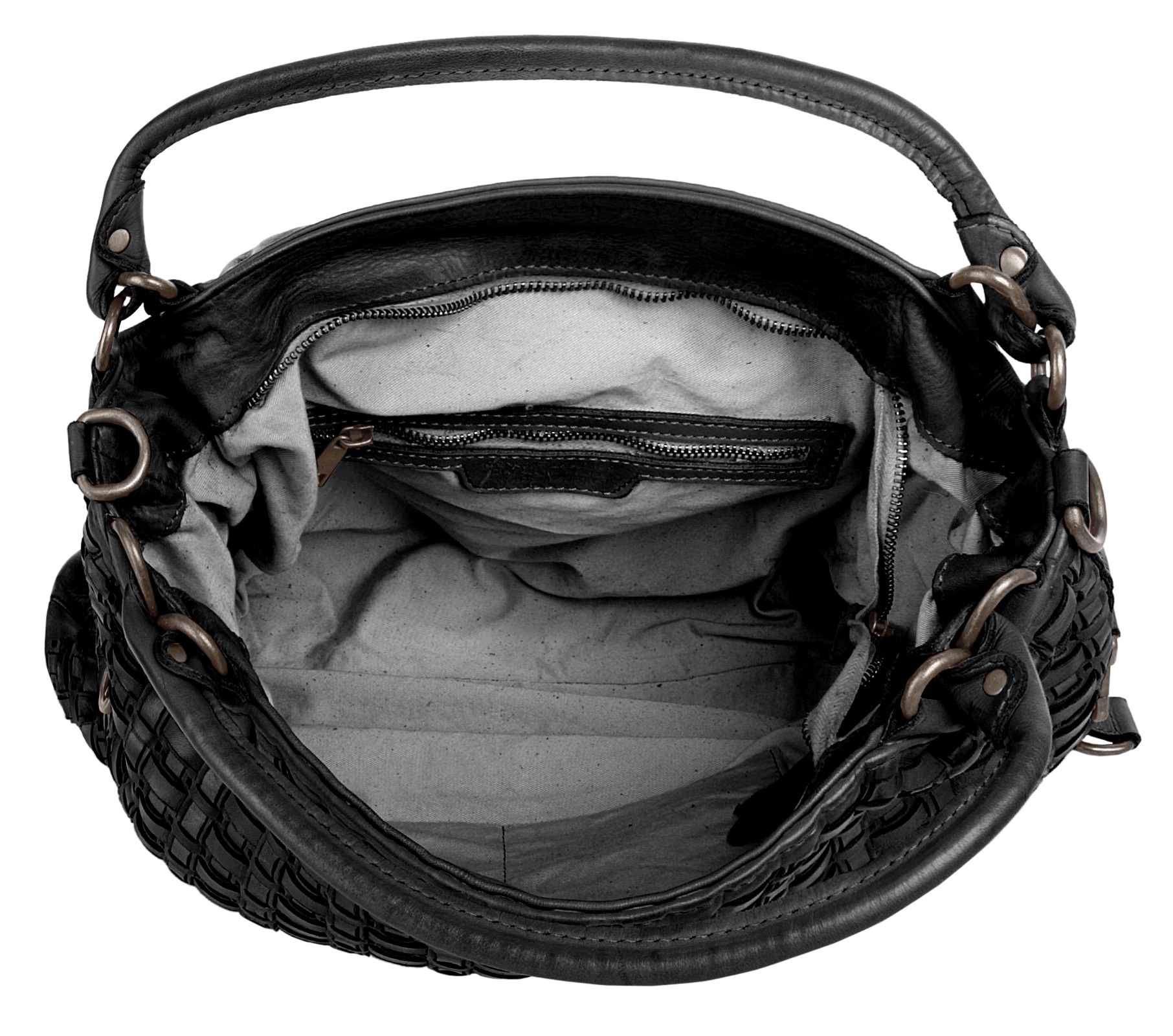 forty° Shopper, echt Leder, Made in Italy