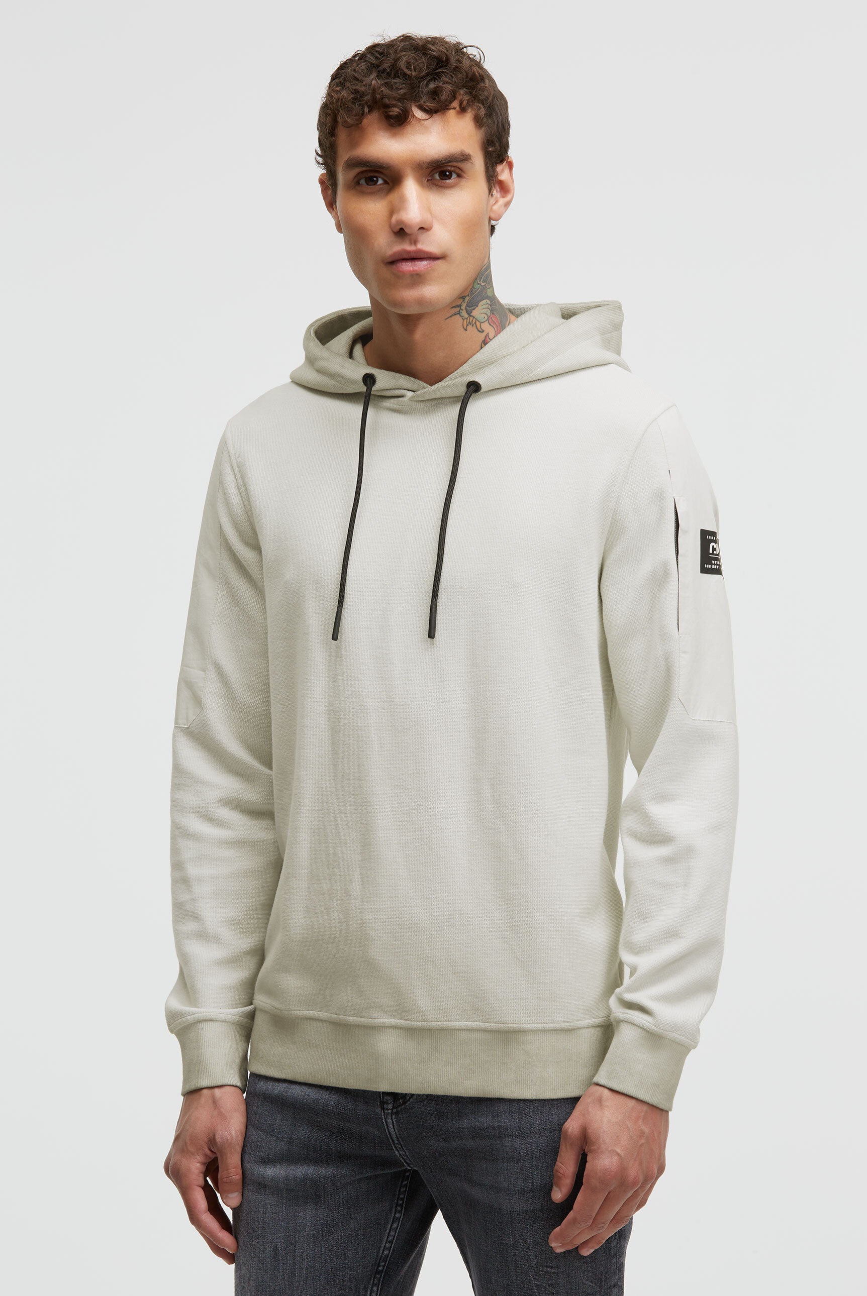 CMPD Kapuzensweatshirt mit Ärmeltasche günstig online kaufen