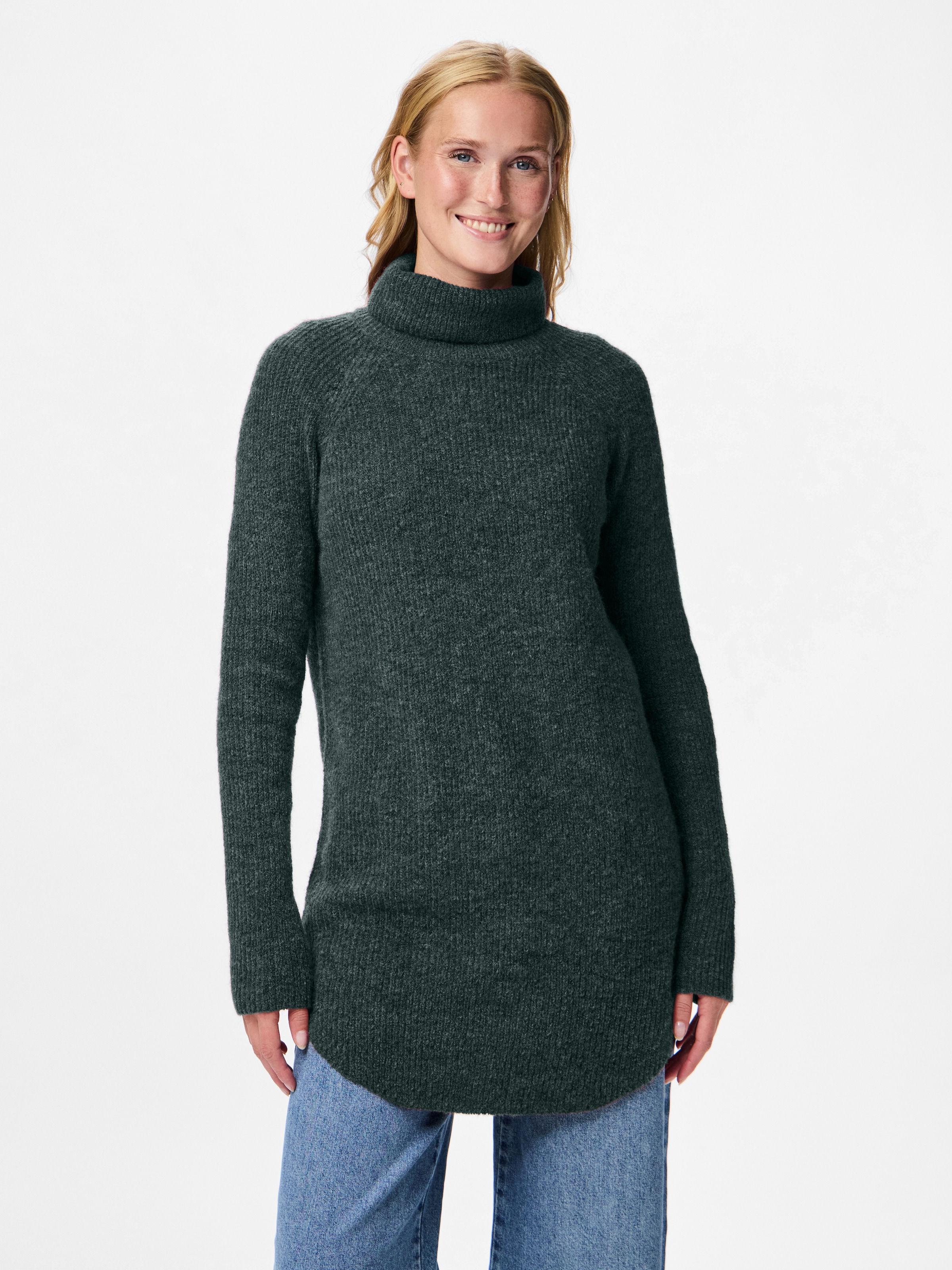 pieces Rollkragenpullover "PCELLEN LS LONG KNIT NOOS BC" günstig online kaufen