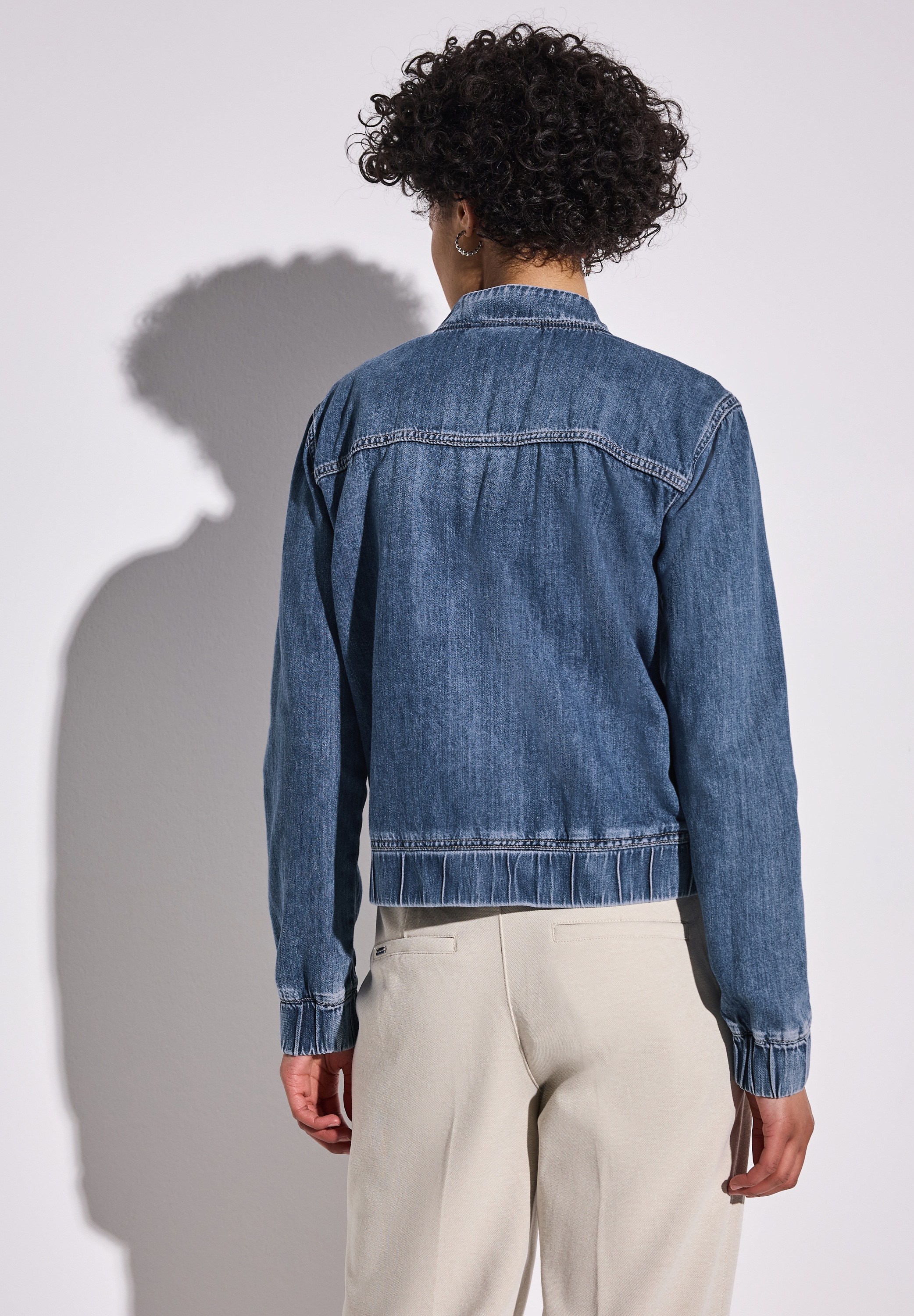 STREET ONE Blouson, ohne Kapuze, Denim, mit Reißverschluss