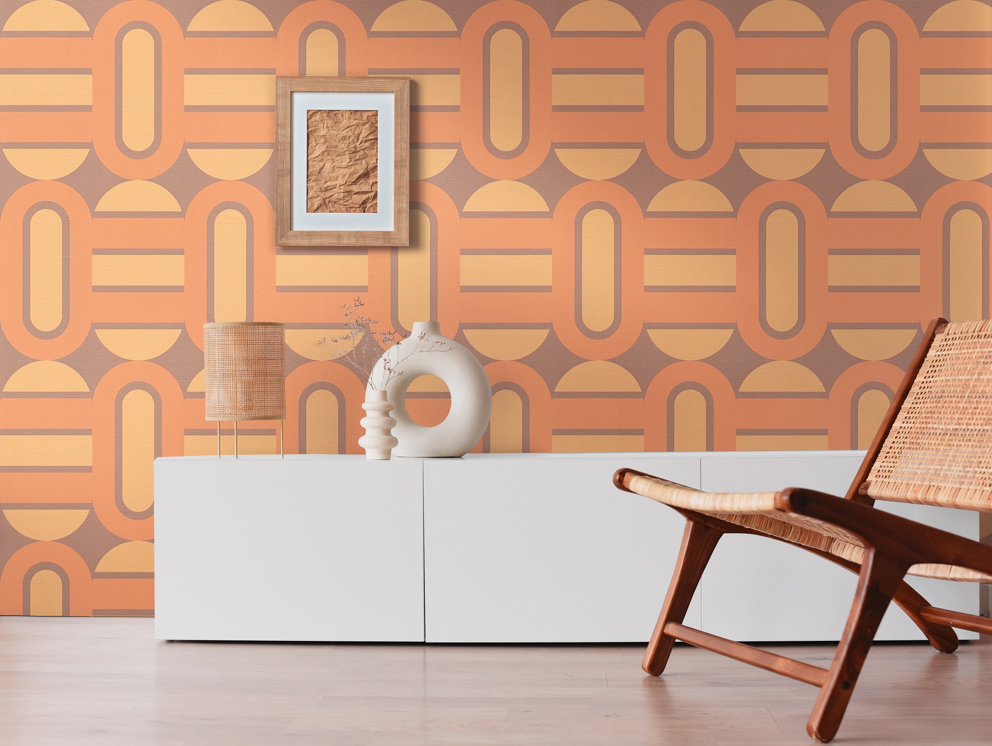 A.S. Création Vliestapete »Retro Chic Grafik-Tapete Mustertapete Retro 3D«, matt, Vintage Vliestapete für Schlafzimmer Küche Wohnzimmer Grafik Design