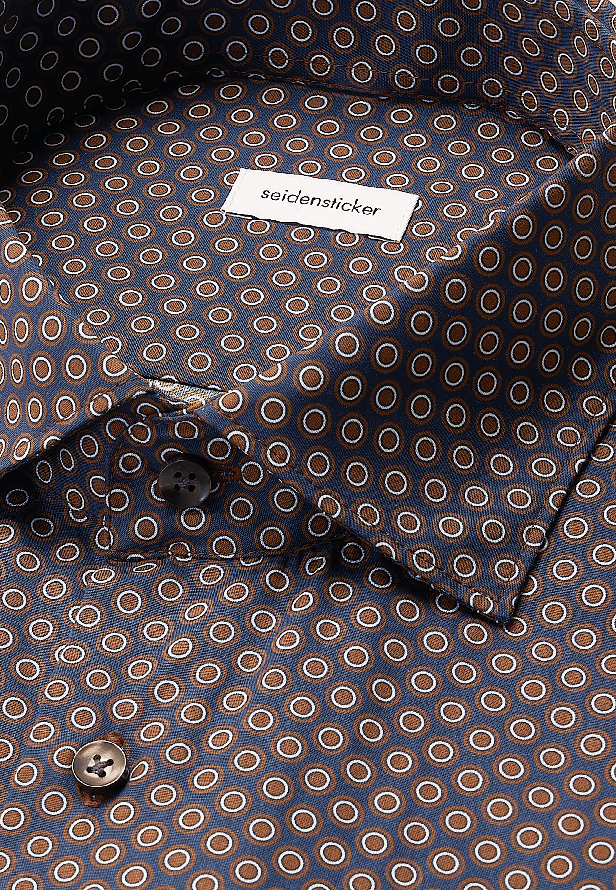 seidensticker Businesshemd »Schwarze Rose« Regular 1/1 Kentkragen Druck