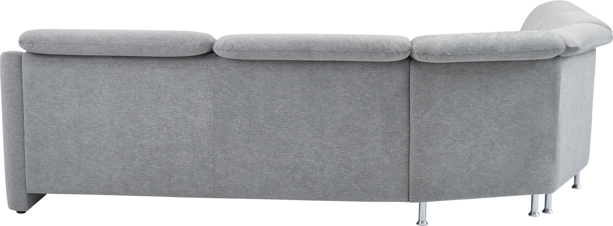 VILLA BECK Ecksofa »Garda L-Form«, (4 St.), inklusive Kopfteilverstellung, Stellmaß 277x245cm