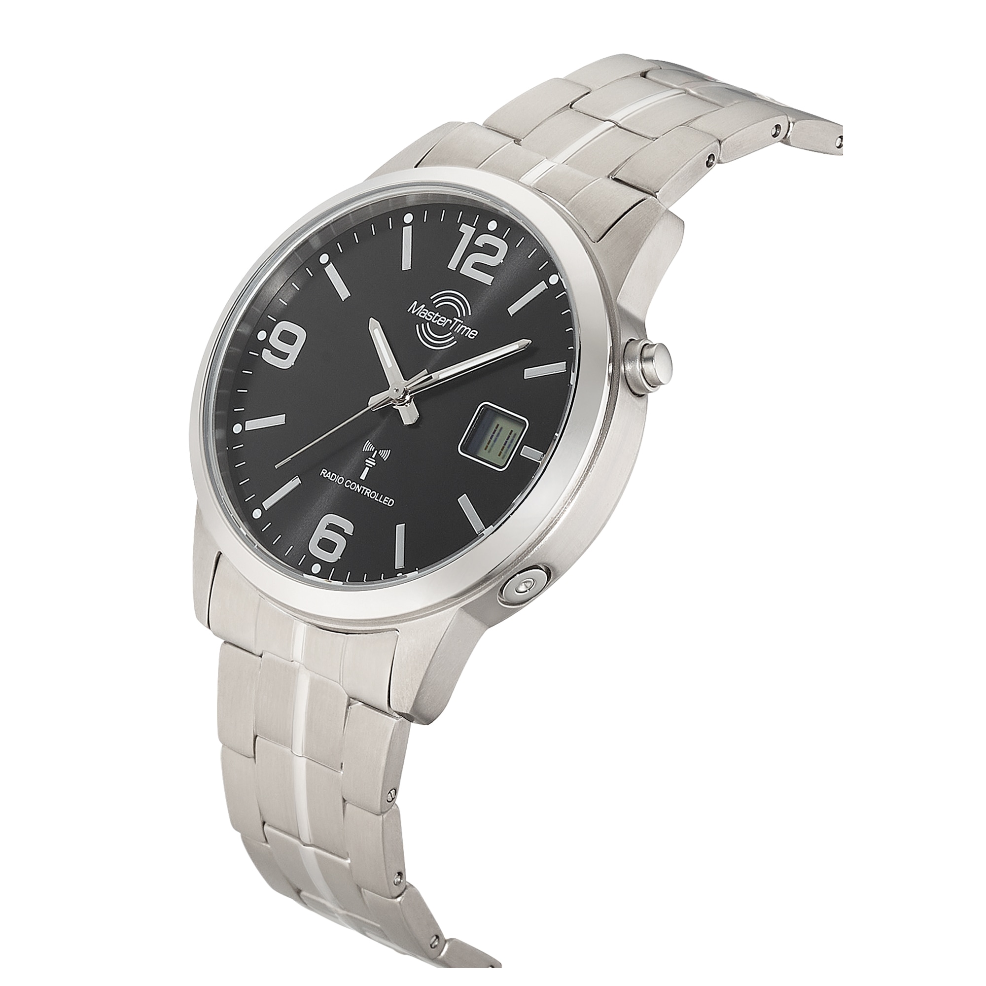 MASTER TIME Funkuhr »Expert Titan« Quarzuhr, Armbanduhr, Herrenuhr, analog, digital