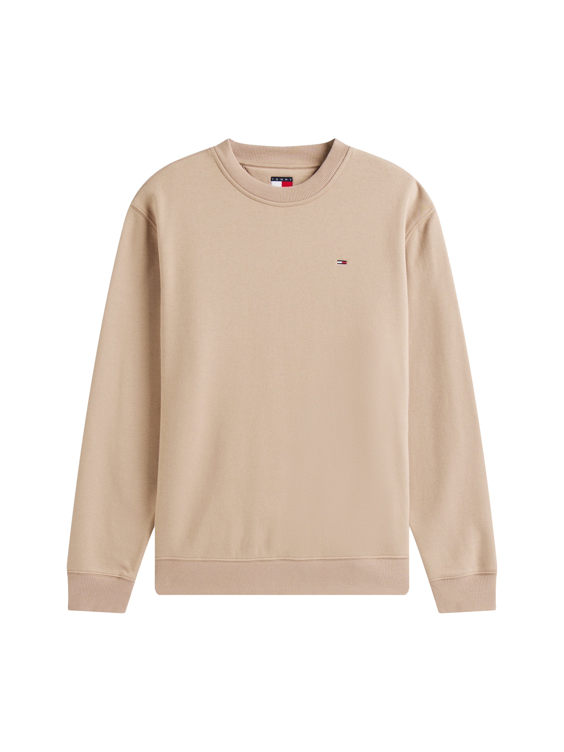 Tommy Jeans Sweatshirt »TJM REG S FLAG CREW«, Mit besticktem Markenlogo auf Brusthöhe