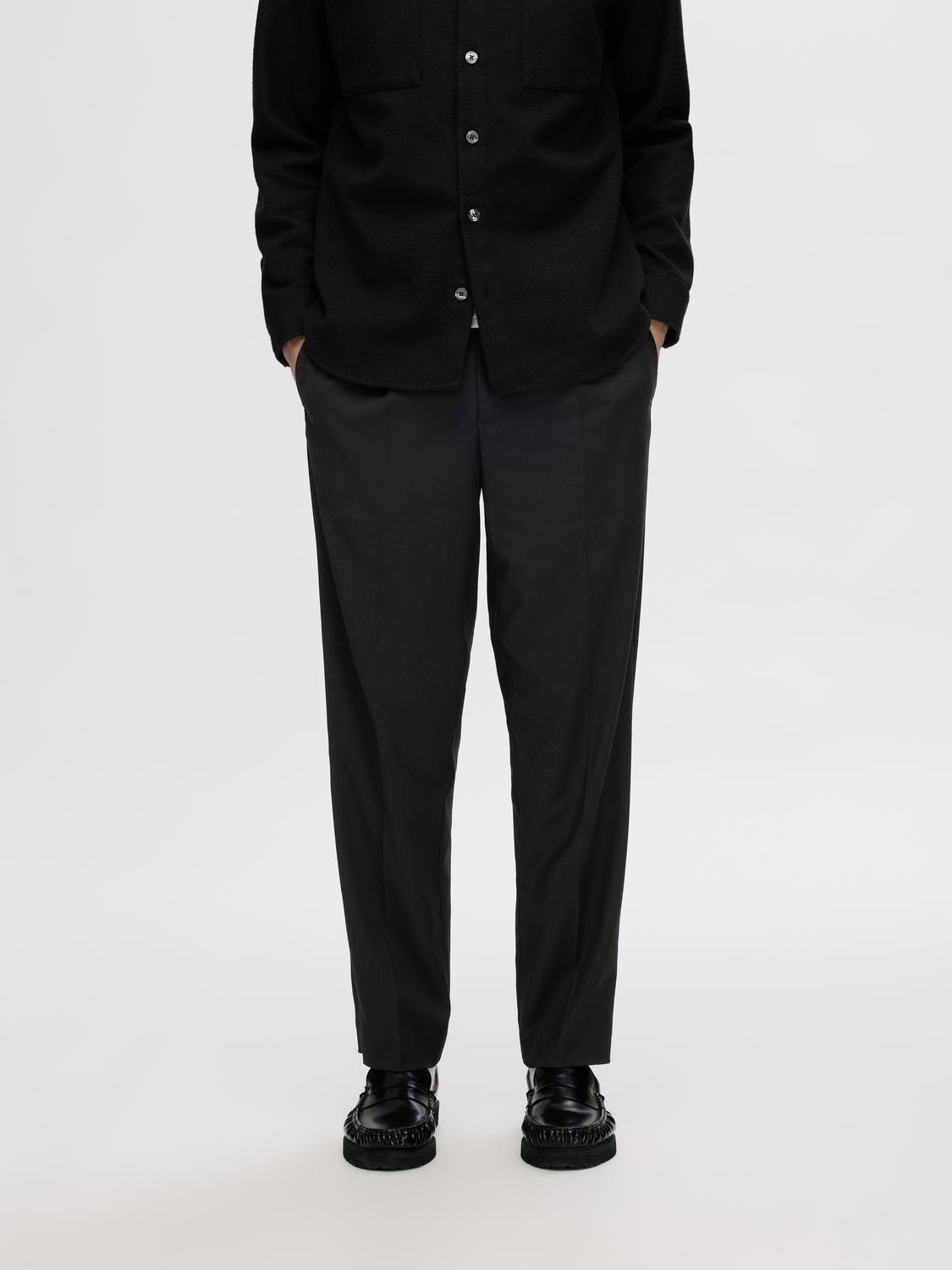 SELECTED HOMME Chinohose »SLH190-REG TAPERED LEROY PLEAT PANT NOOS«