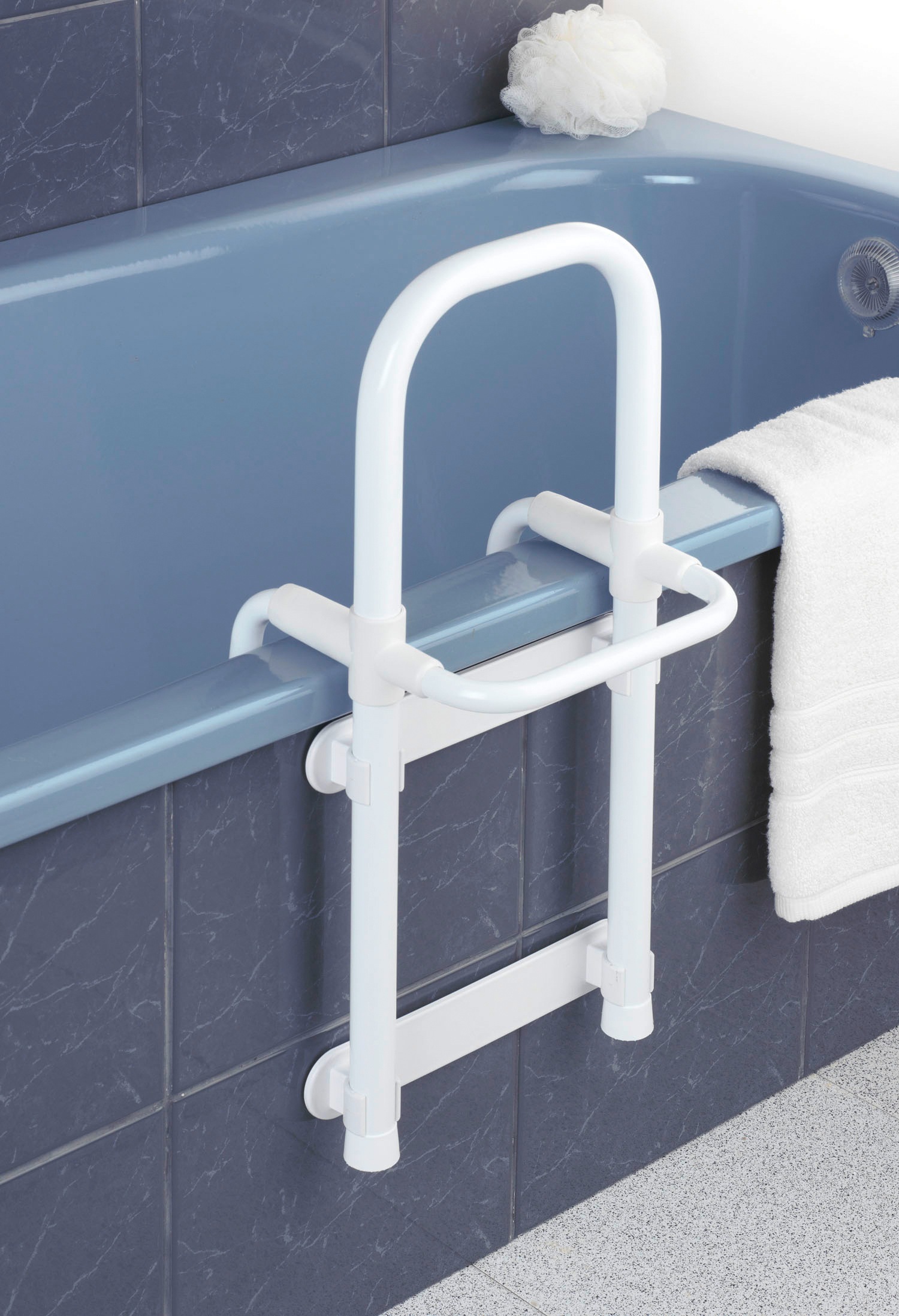 WENKO Badewannen-Einstiegshilfe "Secura" belastbar bis 120 kg mit Handtuchh günstig online kaufen