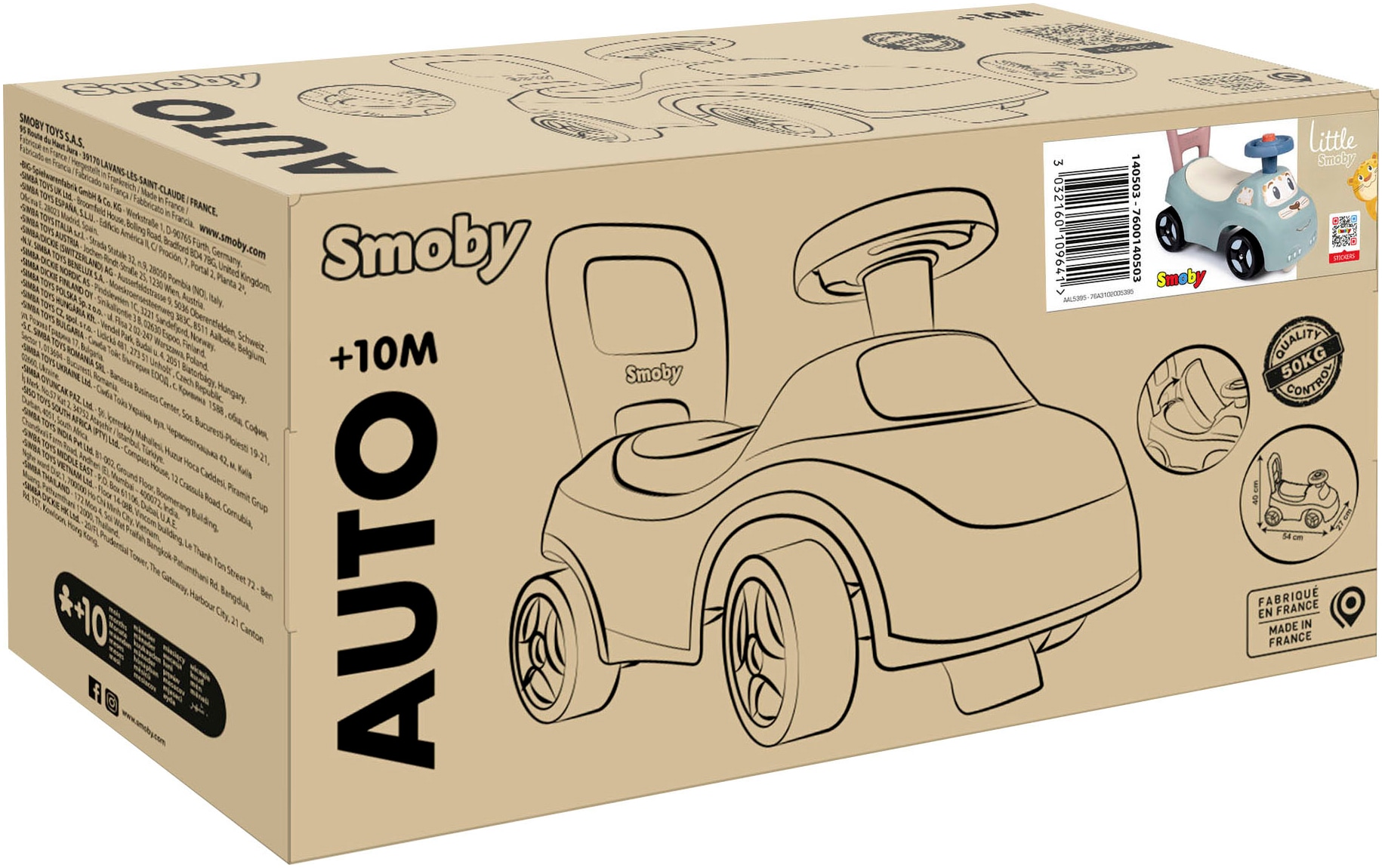 Smoby Rutscherauto »Little Smoby Rutschauto«, auch als Lauflernhilfe nutzbar; Made in Europe