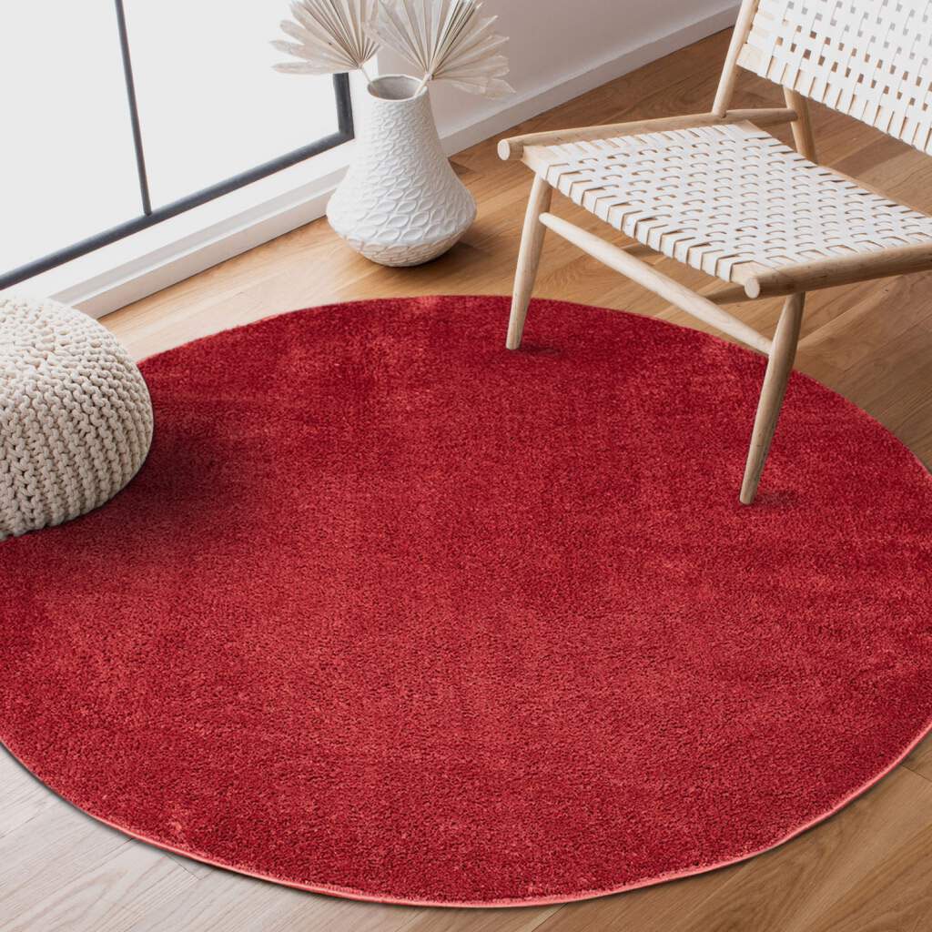 Carpet City Teppich "Softshine 2236" rund 14 mm Höhe besonders weich, Uni F günstig online kaufen