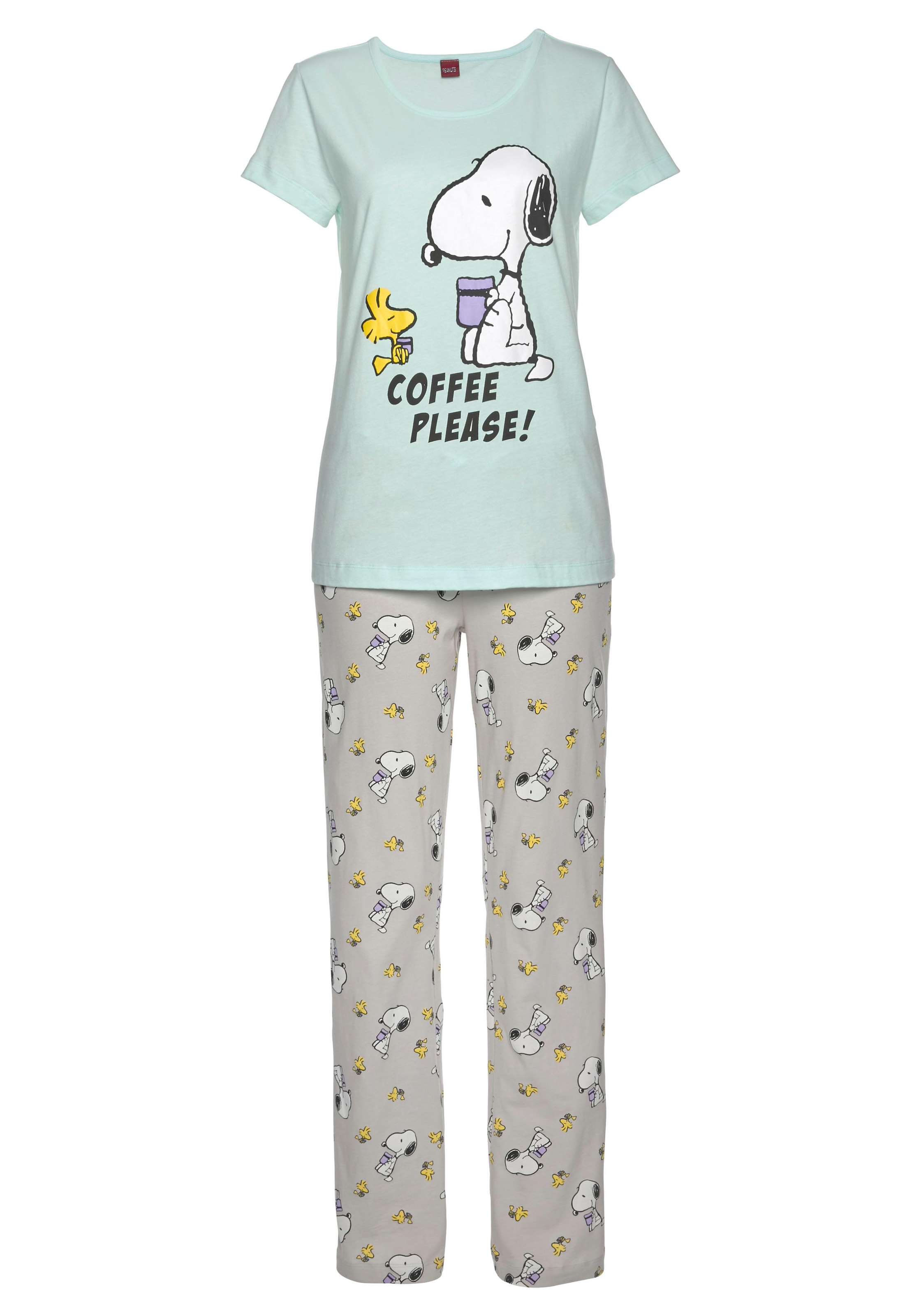 Peanuts Pyjama mit Print online kaufen BAUR 