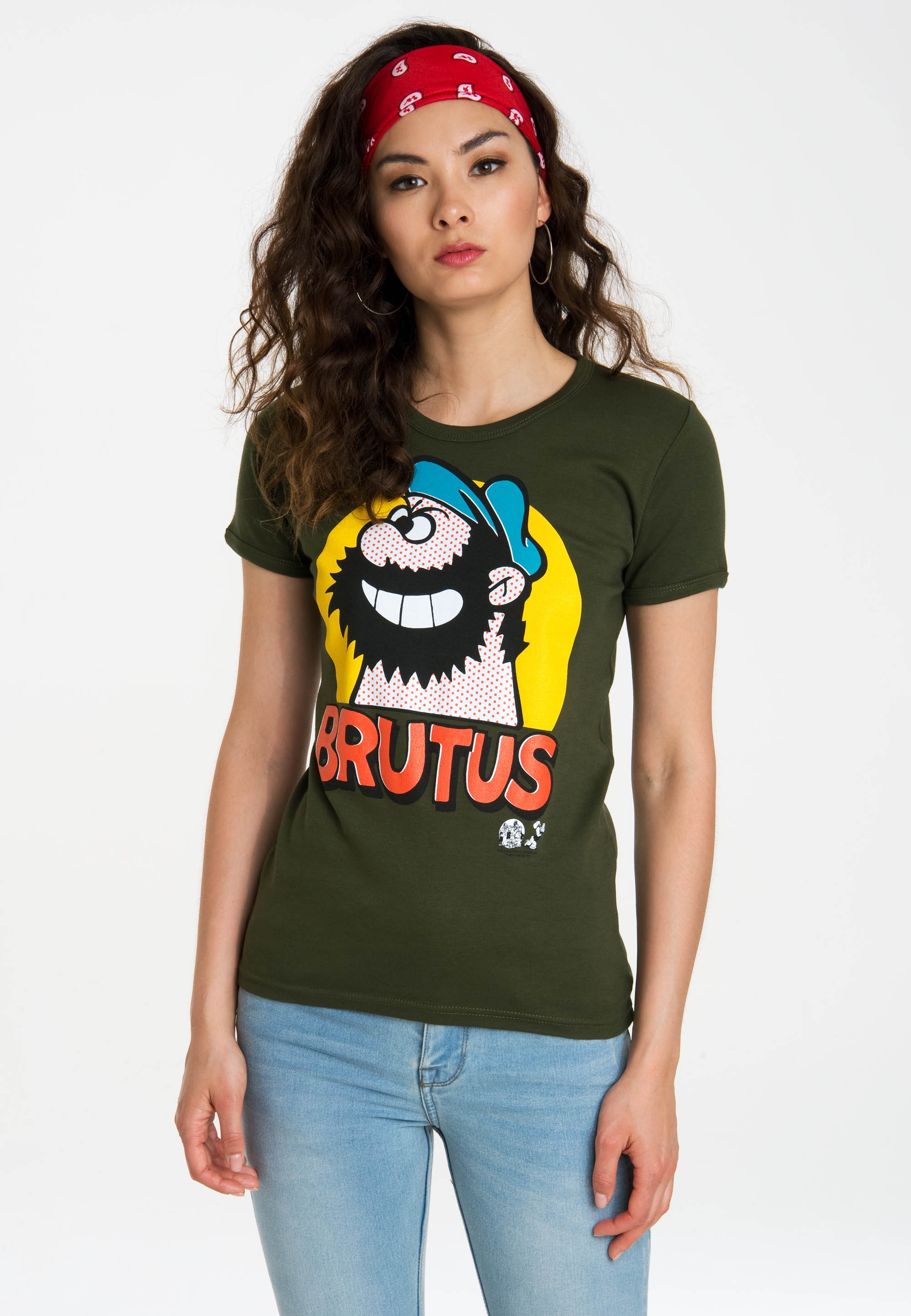 LOGOSHIRT T-Shirt »Brutus - Pop Art«, mit lizenziertem Originaldesign