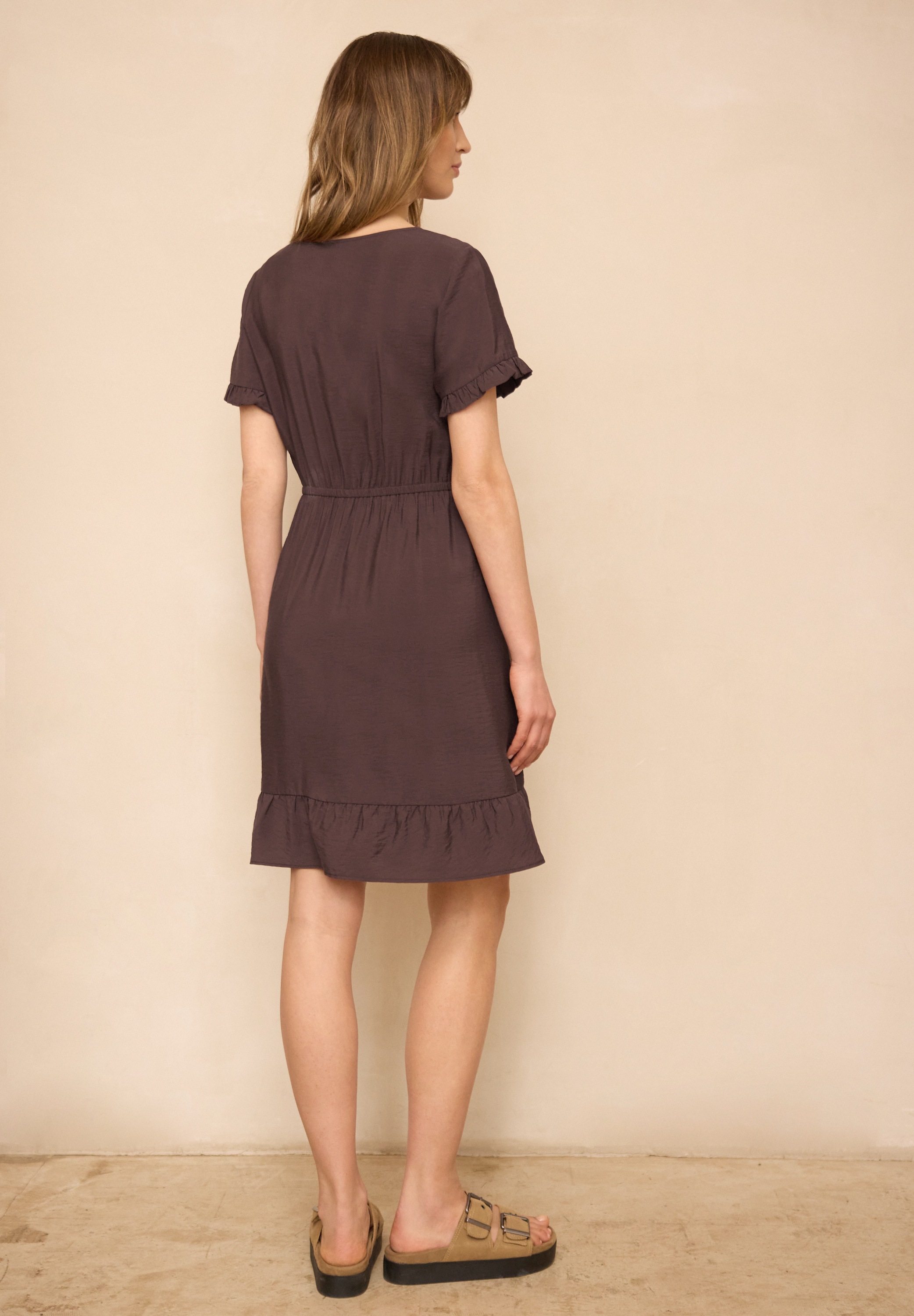 STREET ONE STUDIO Midikleid Ohne Taschen aus Viskose