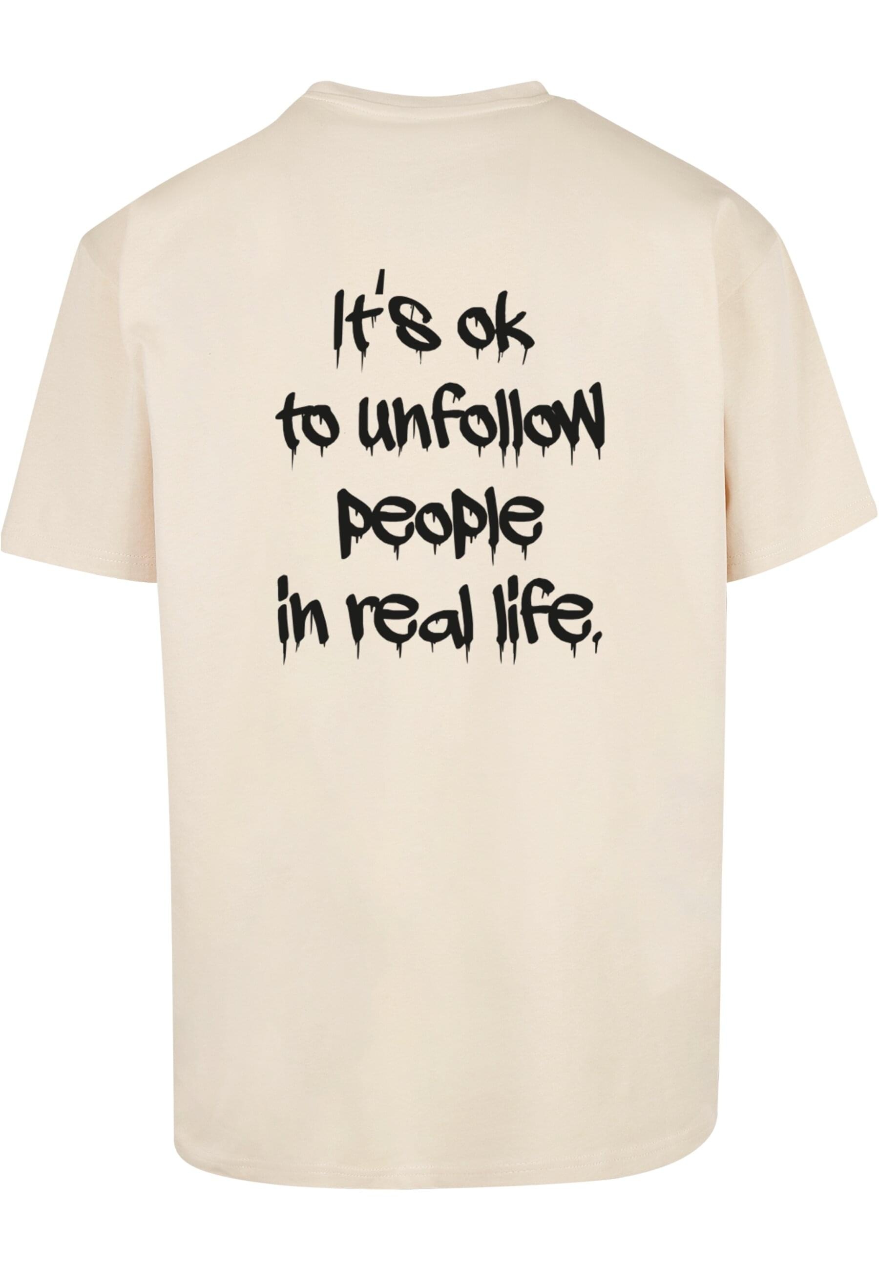 Merchcode T-Shirt "Merchcode Herren Unfollow front X Oversize Tee", (1 tlg. günstig online kaufen