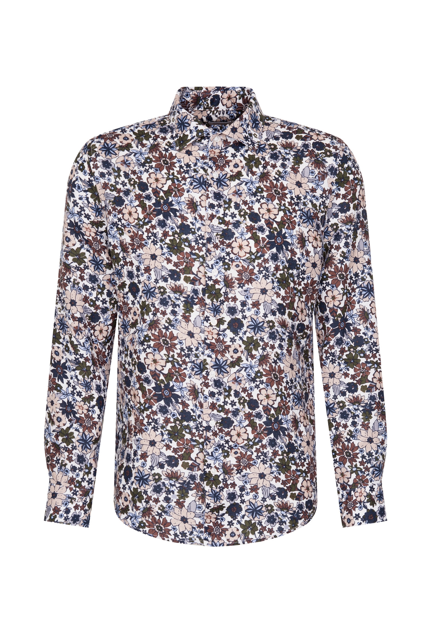 seidensticker Businesshemd »Slim«, Slim Langarm Kentkragen Floral