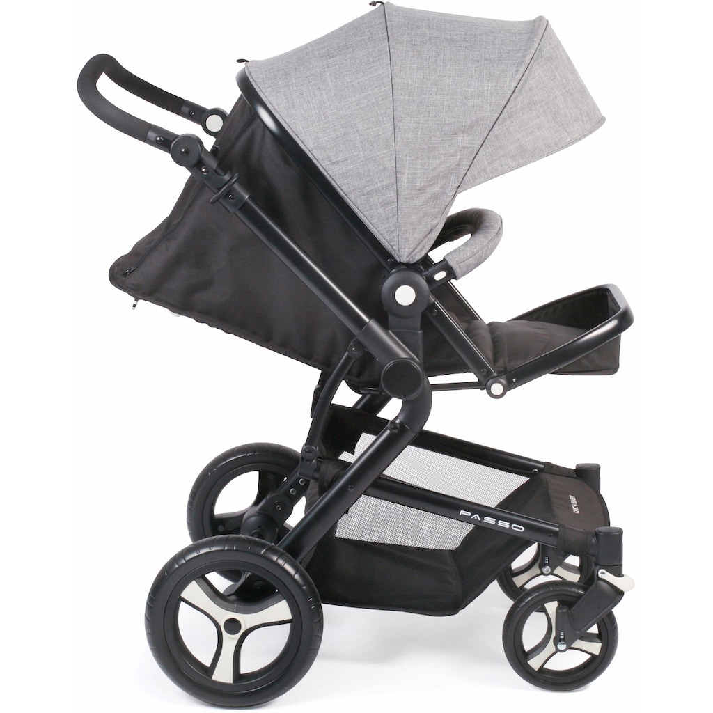 CHIC4BABY Kombi-Kinderwagen »Passo, grau«, 15 kg, ; Kinderwagen