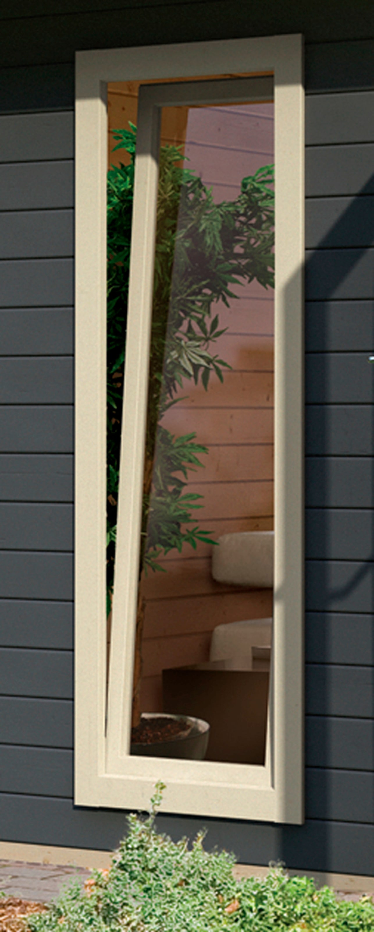 KONIFERA Gartenhaus »Perlsee 5« mit Anbaudach