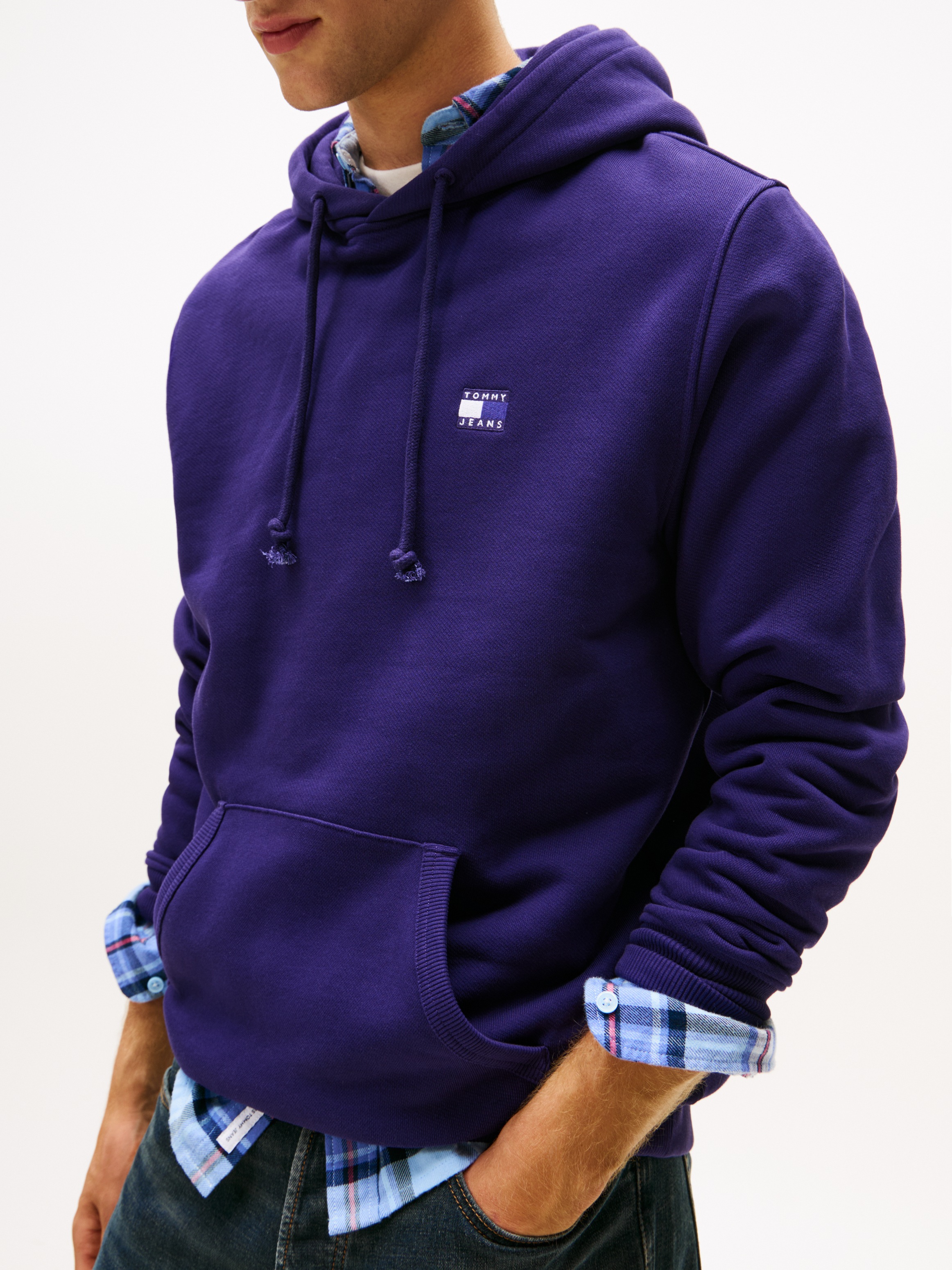 Tommy Jeans Hoodie "TJM REG BADGE HOODIE EXT" Mit Rundhalsausschnitt günstig online kaufen