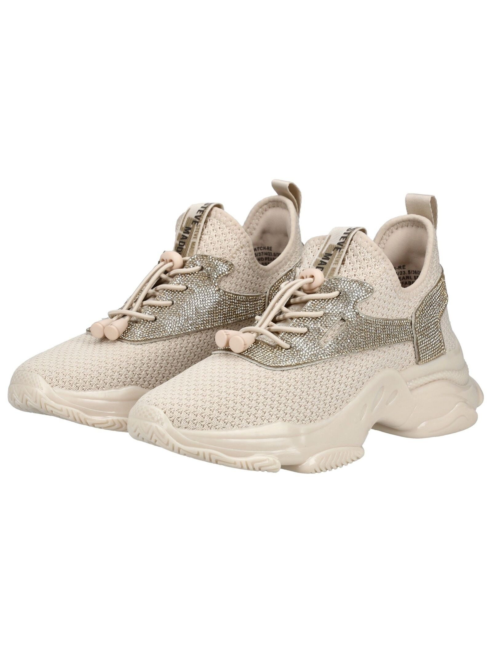 Steve Madden Baskets Femme en Textile Sable Taille 39 3