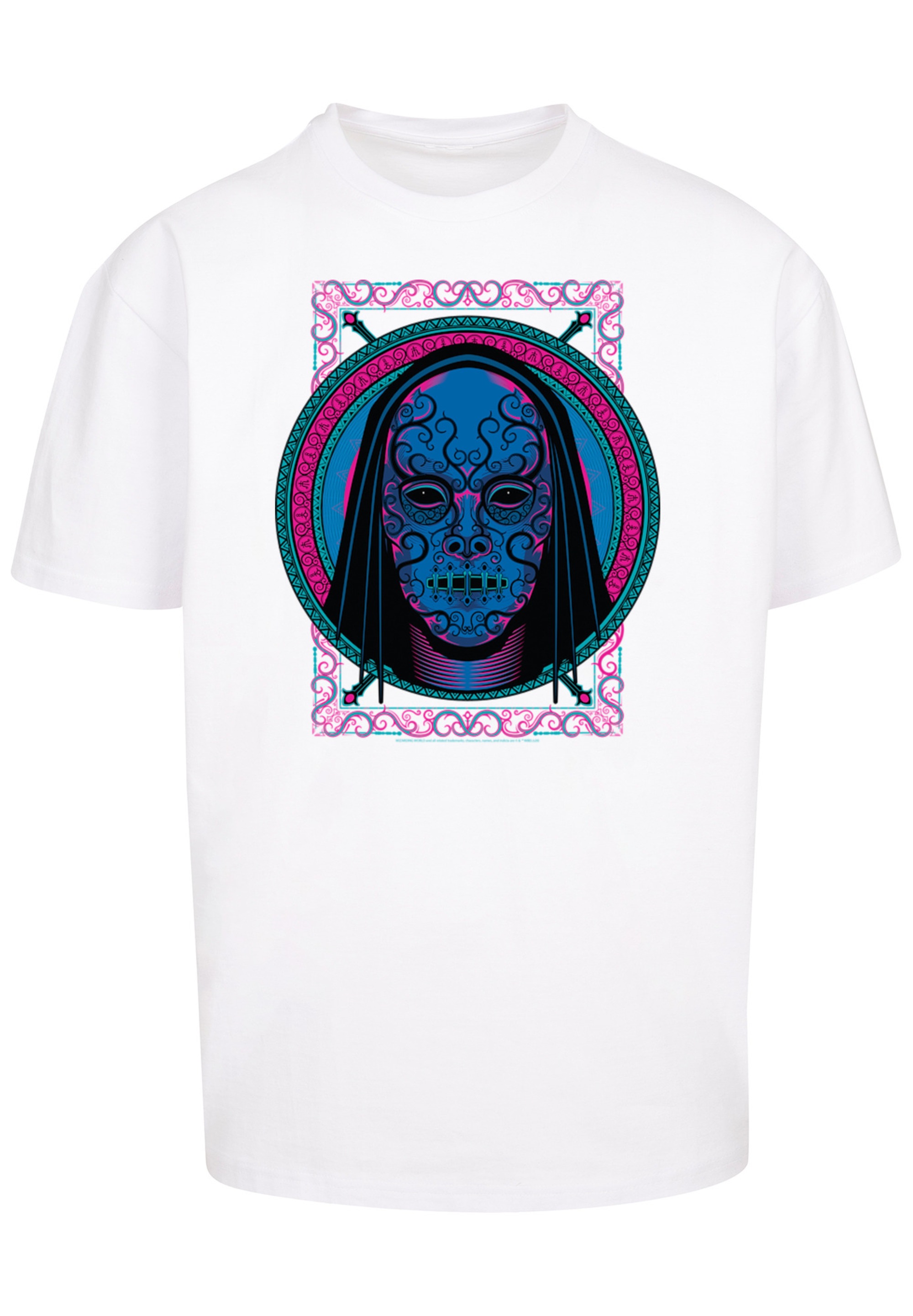 F4NT4STIC T-Shirt »Harry Potter Neon Death Eater Mask«, Print