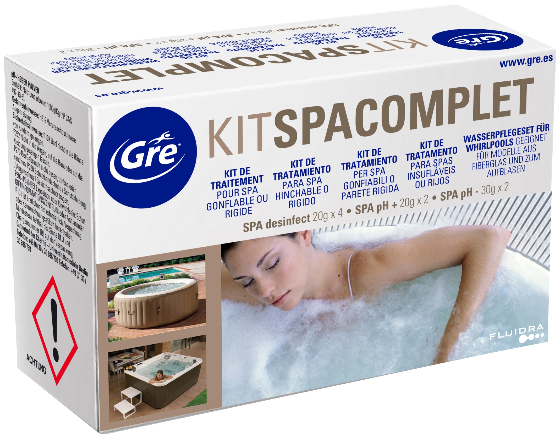 Poolpflege »Kit Spacomplet KTSPAG«, Wasserpflege für Whirpools
