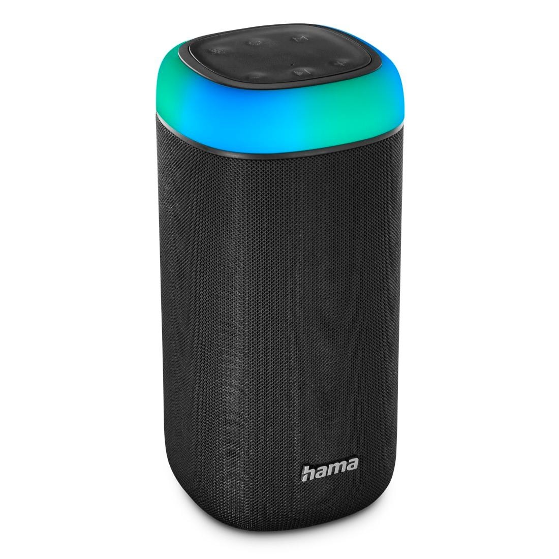 Hama Bluetooth-Lautsprecher »Bluetooth Box Shine 2.0 Sound 360ᵒ Bass | Sound Xtra BAUR spritzwassergeschützt«, LED Bass,360ᵒ Freisprechanlage,Xtra