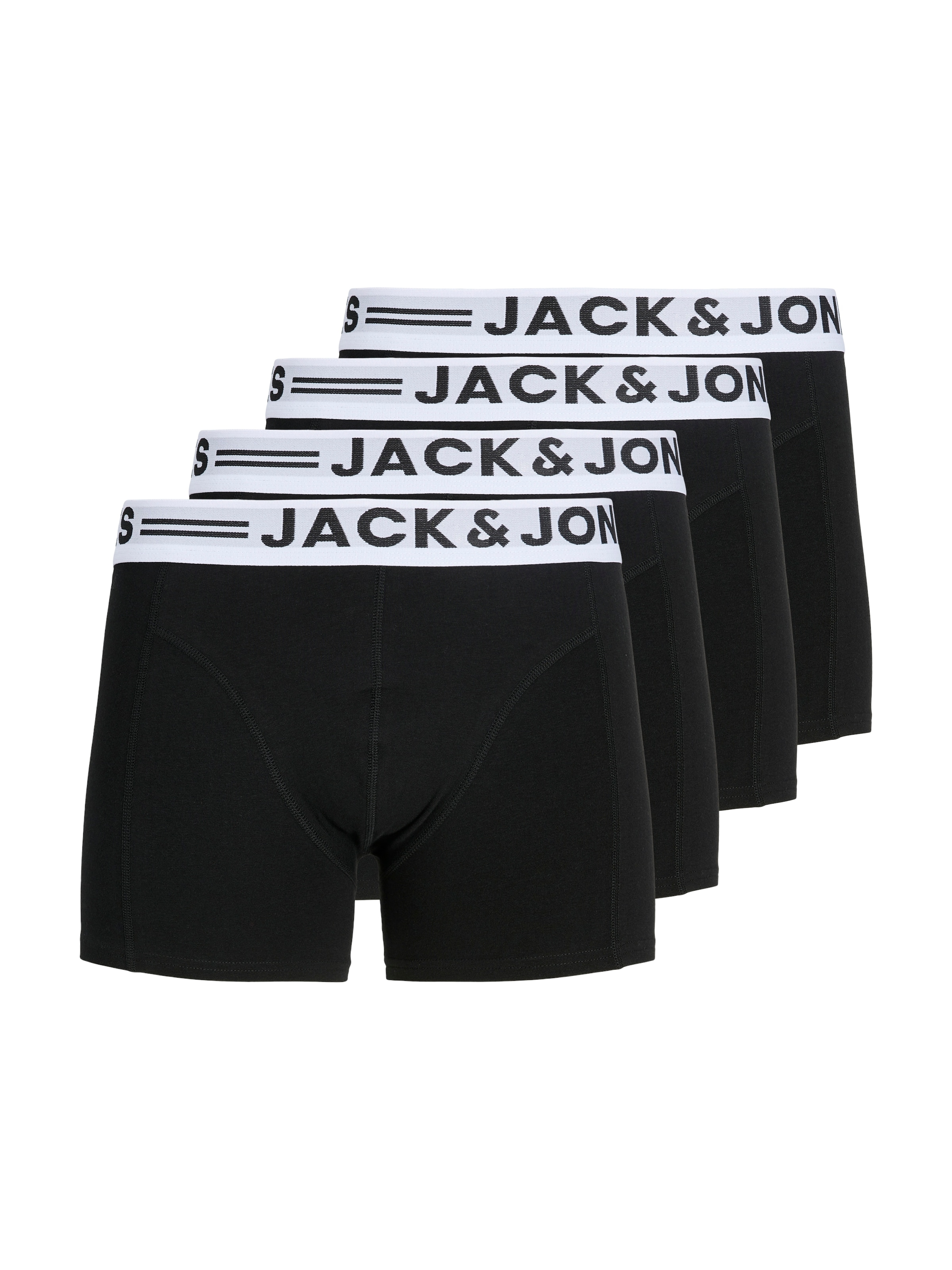 Jack & Jones Trunk "JACSENSE TRUNKS 5 PACK NOOS" Packung, 5 Stk. Baumwollmischung, elastischer Bund