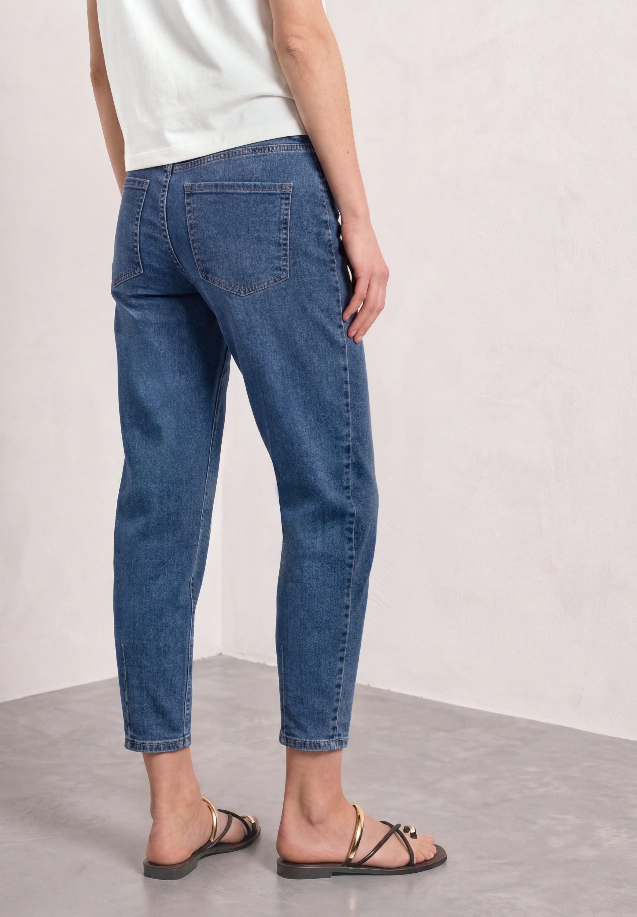 STREET ONE Loose-fit-Jeans »Style Karlie« Barrel Leg / Stretch